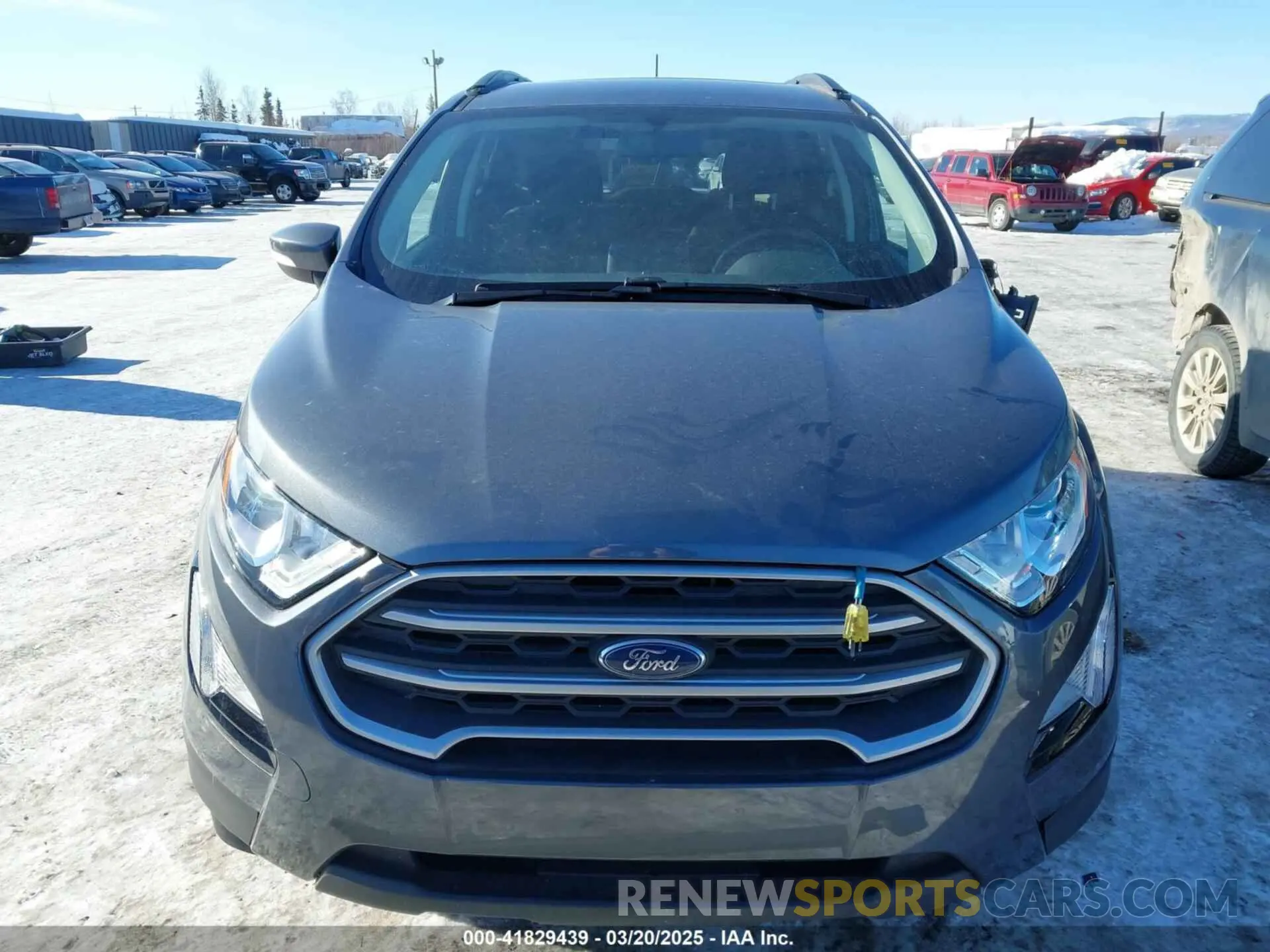12 fotografías del automóvil dañado MAJ6S3GL0KC278751 FORD ECOSPORT 2019
