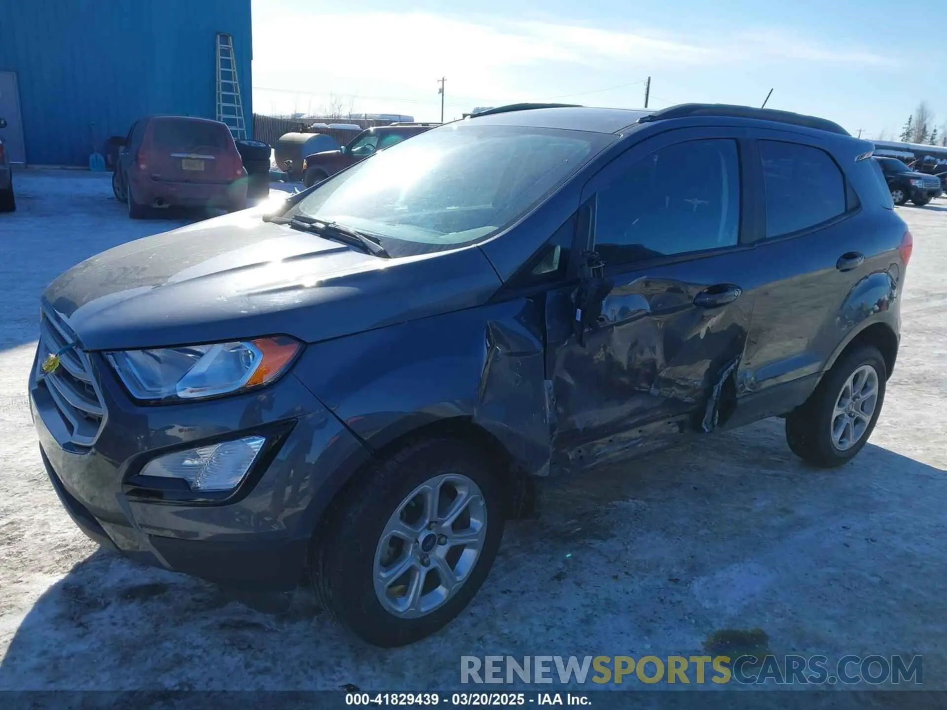14 fotografías del automóvil dañado MAJ6S3GL0KC278751 FORD ECOSPORT 2019