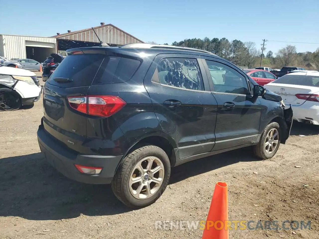 3 fotografías del automóvil dañado MAJ6S3GL0KC286848 FORD ECOSPORT 2019