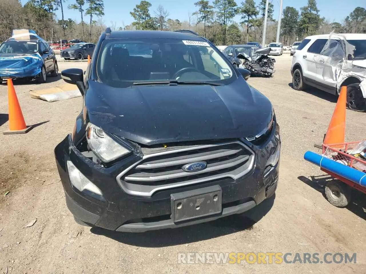 5 fotografías del automóvil dañado MAJ6S3GL0KC286848 FORD ECOSPORT 2019