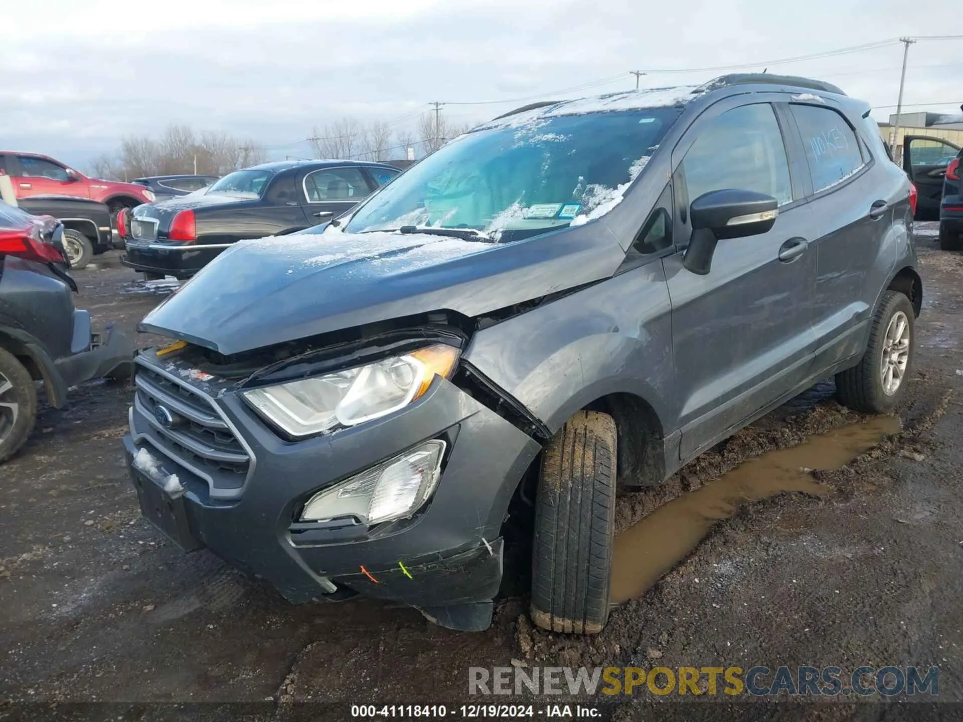 2 fotografías del automóvil dañado MAJ6S3GL1KC250540 FORD ECOSPORT 2019