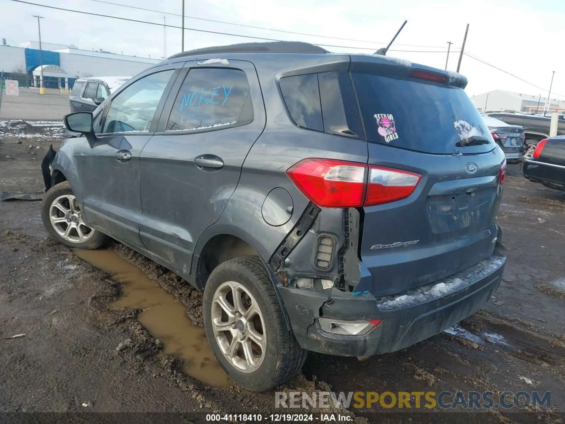3 fotografías del automóvil dañado MAJ6S3GL1KC250540 FORD ECOSPORT 2019
