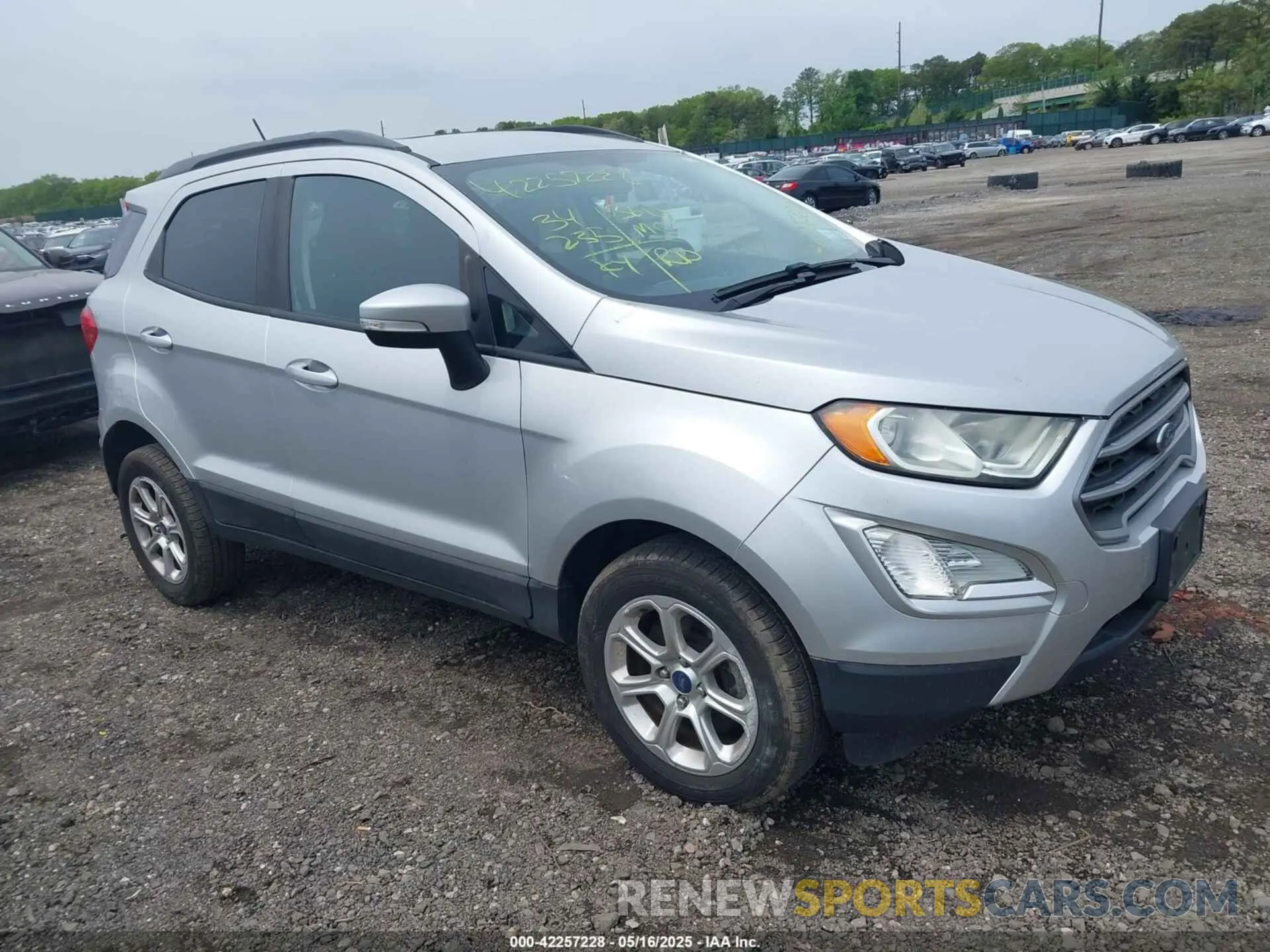 1 fotografías del automóvil dañado MAJ6S3GL1KC270741 FORD ECOSPORT 2019