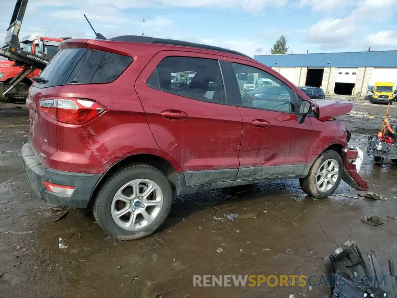 3 fotografías del automóvil dañado MAJ6S3GL2KC257335 FORD ECOSPORT 2019