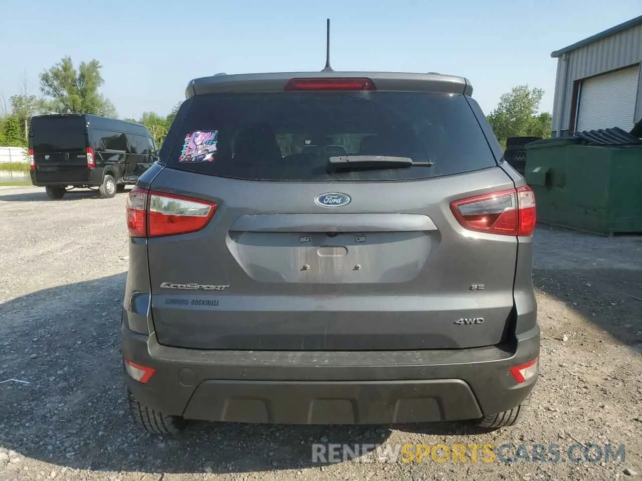 6 fotografías del automóvil dañado MAJ6S3GL2KC268478 FORD ECOSPORT 2019
