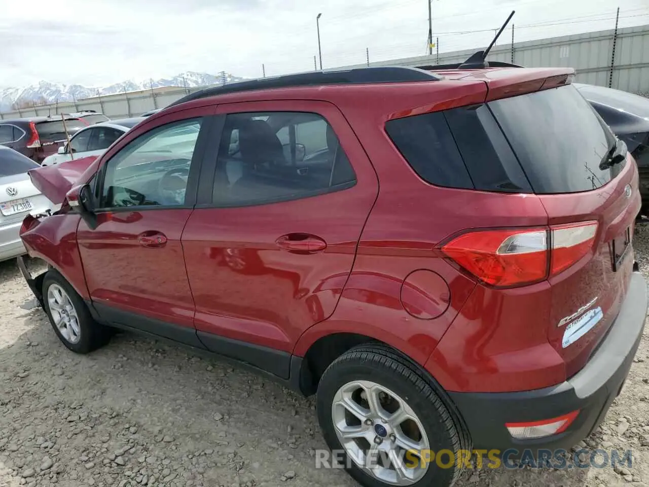 2 fotografías del automóvil dañado MAJ6S3GL2KC290660 FORD ECOSPORT 2019