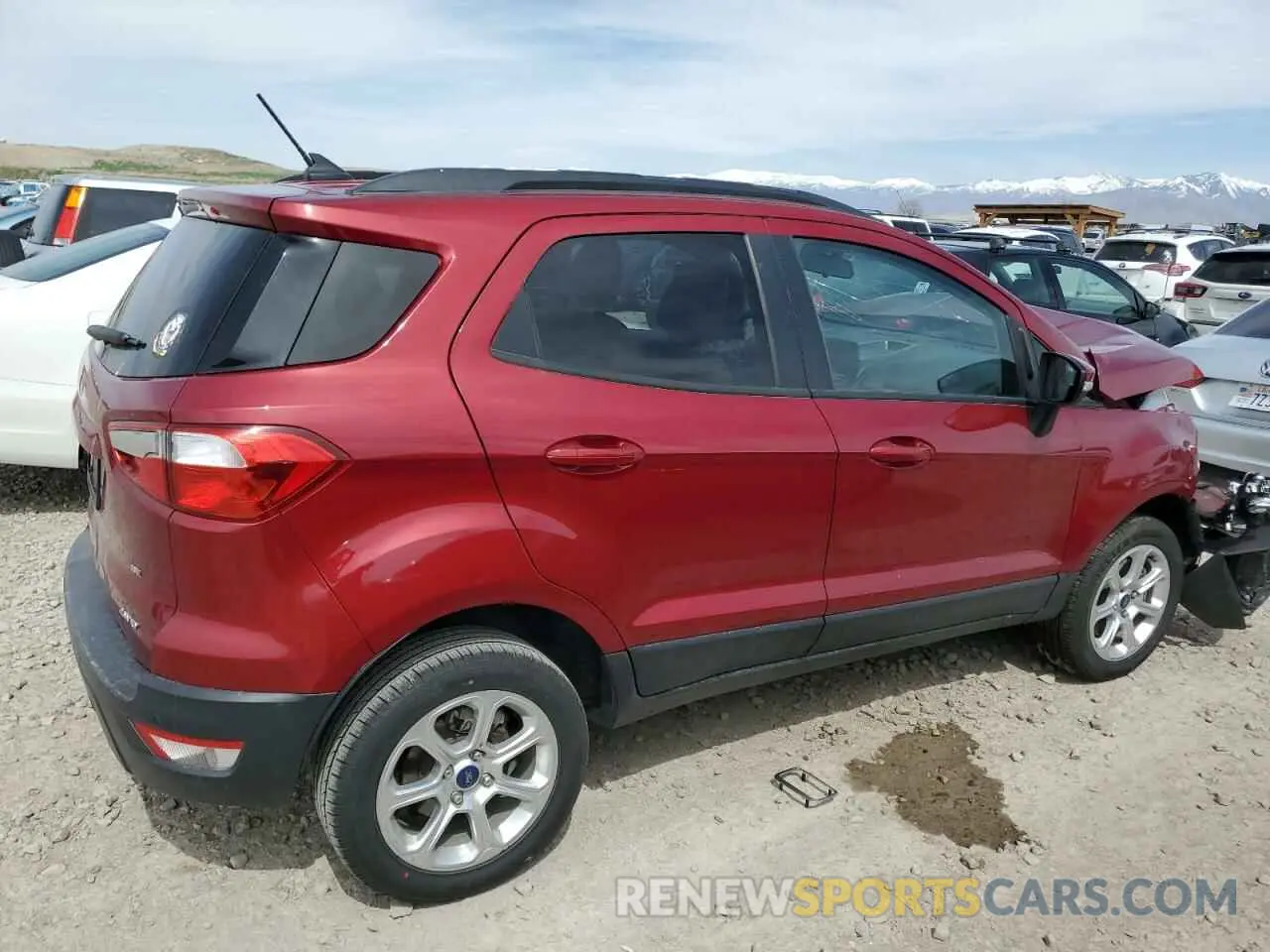 3 fotografías del automóvil dañado MAJ6S3GL2KC290660 FORD ECOSPORT 2019