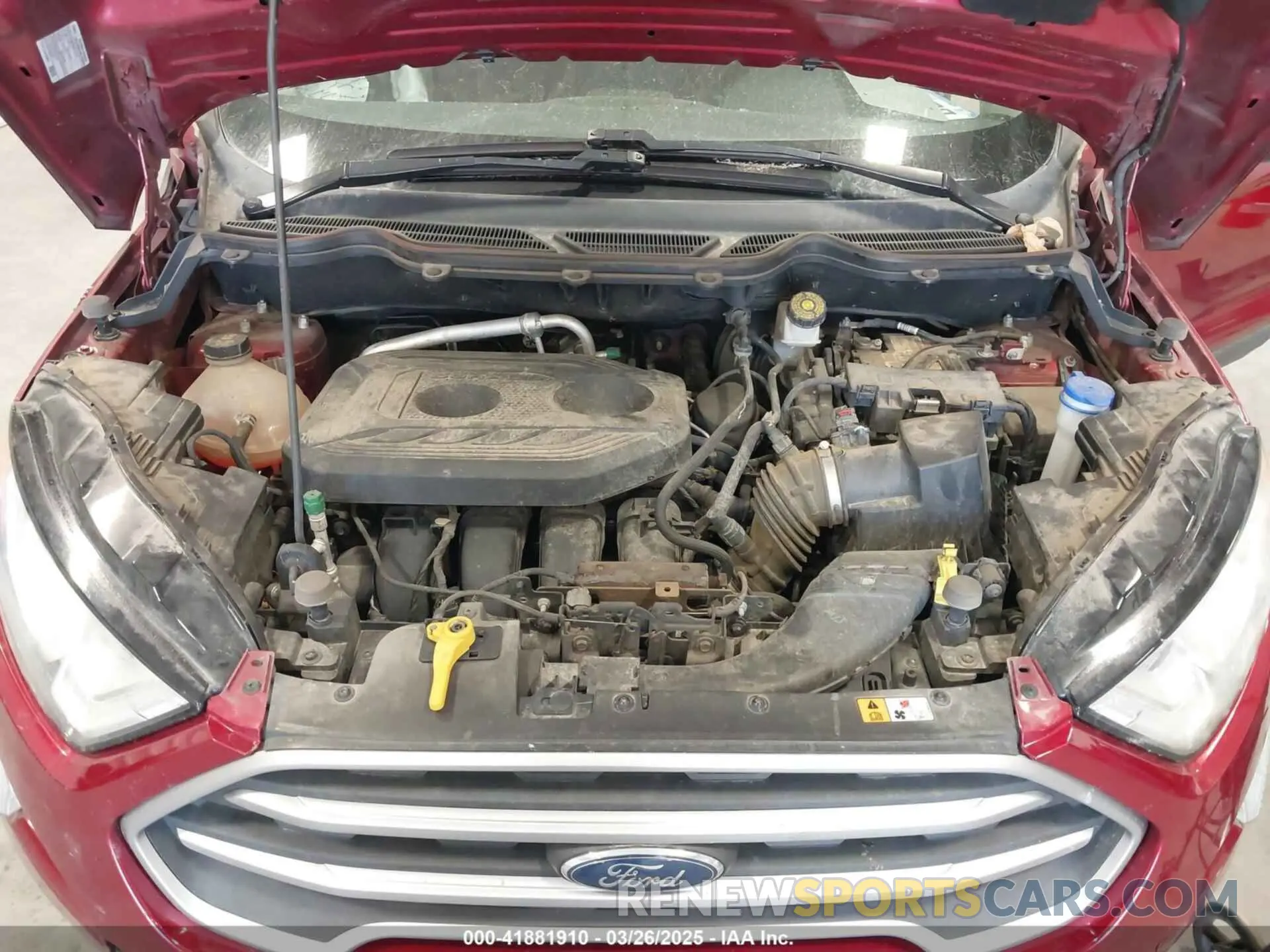 10 fotografías del automóvil dañado MAJ6S3GL3KC302637 FORD ECOSPORT 2019