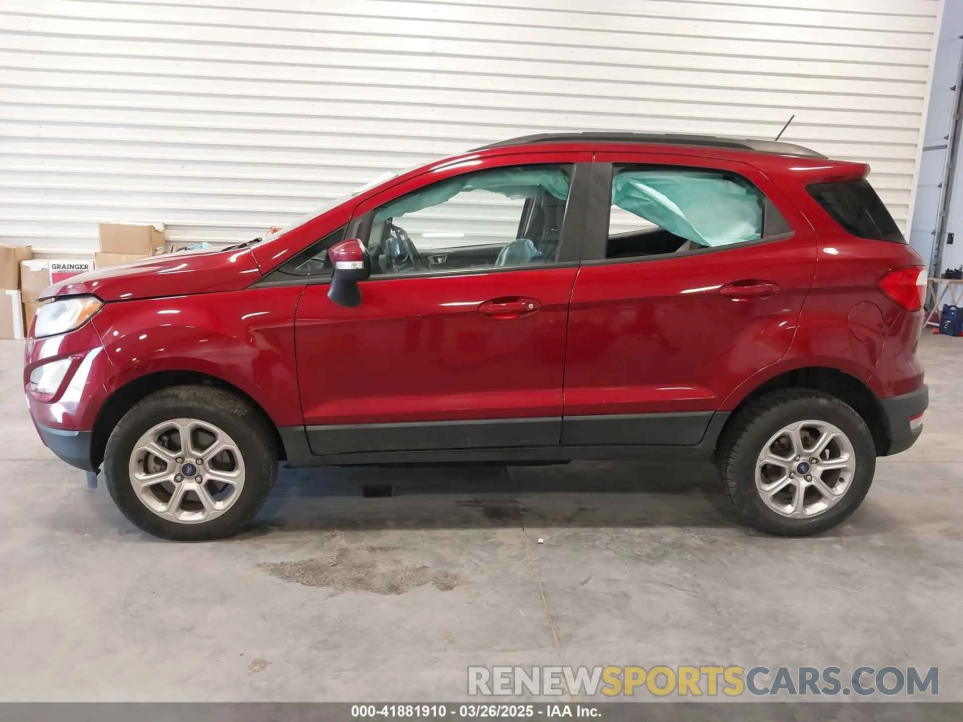 15 fotografías del automóvil dañado MAJ6S3GL3KC302637 FORD ECOSPORT 2019