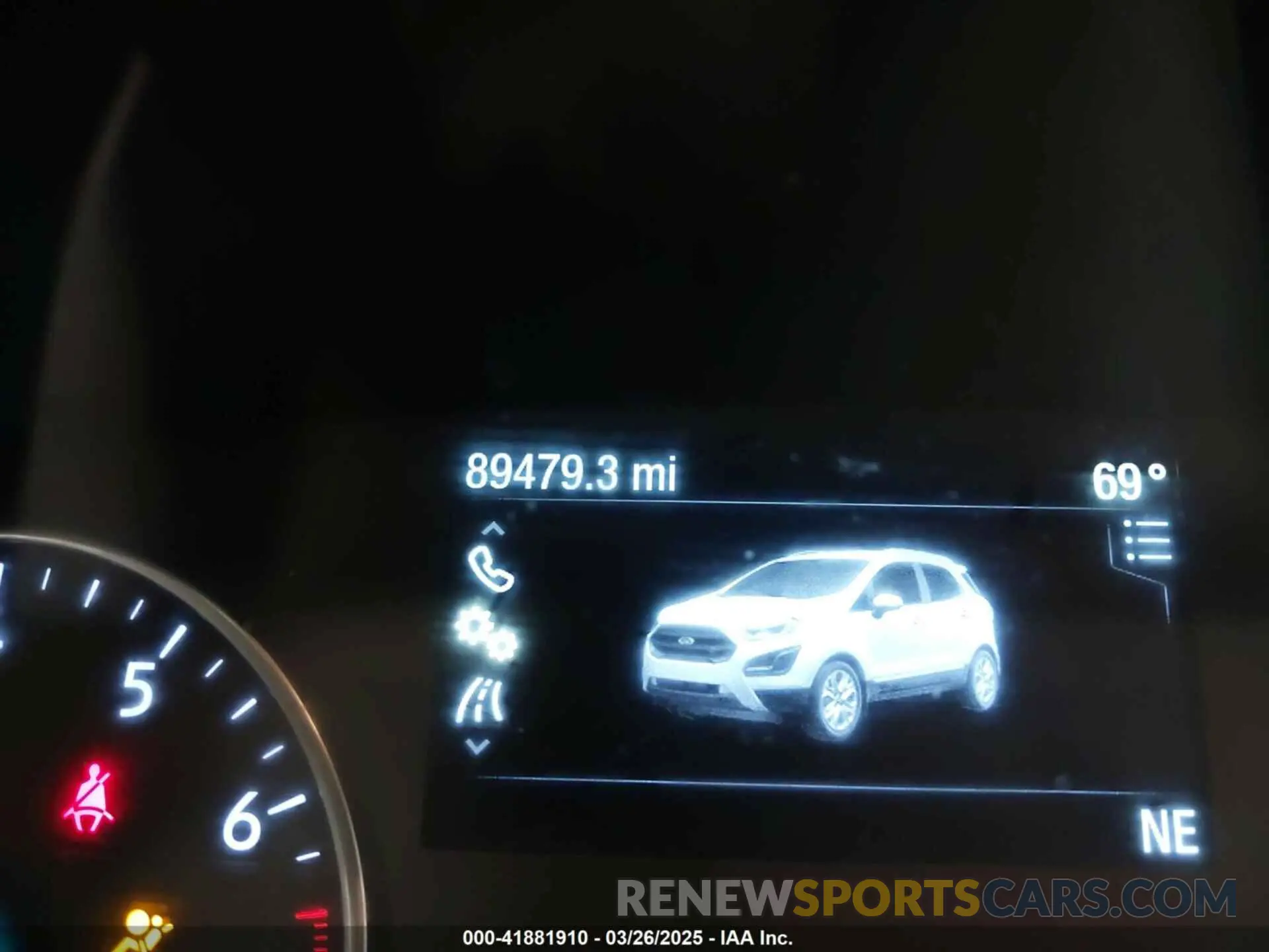 16 fotografías del automóvil dañado MAJ6S3GL3KC302637 FORD ECOSPORT 2019