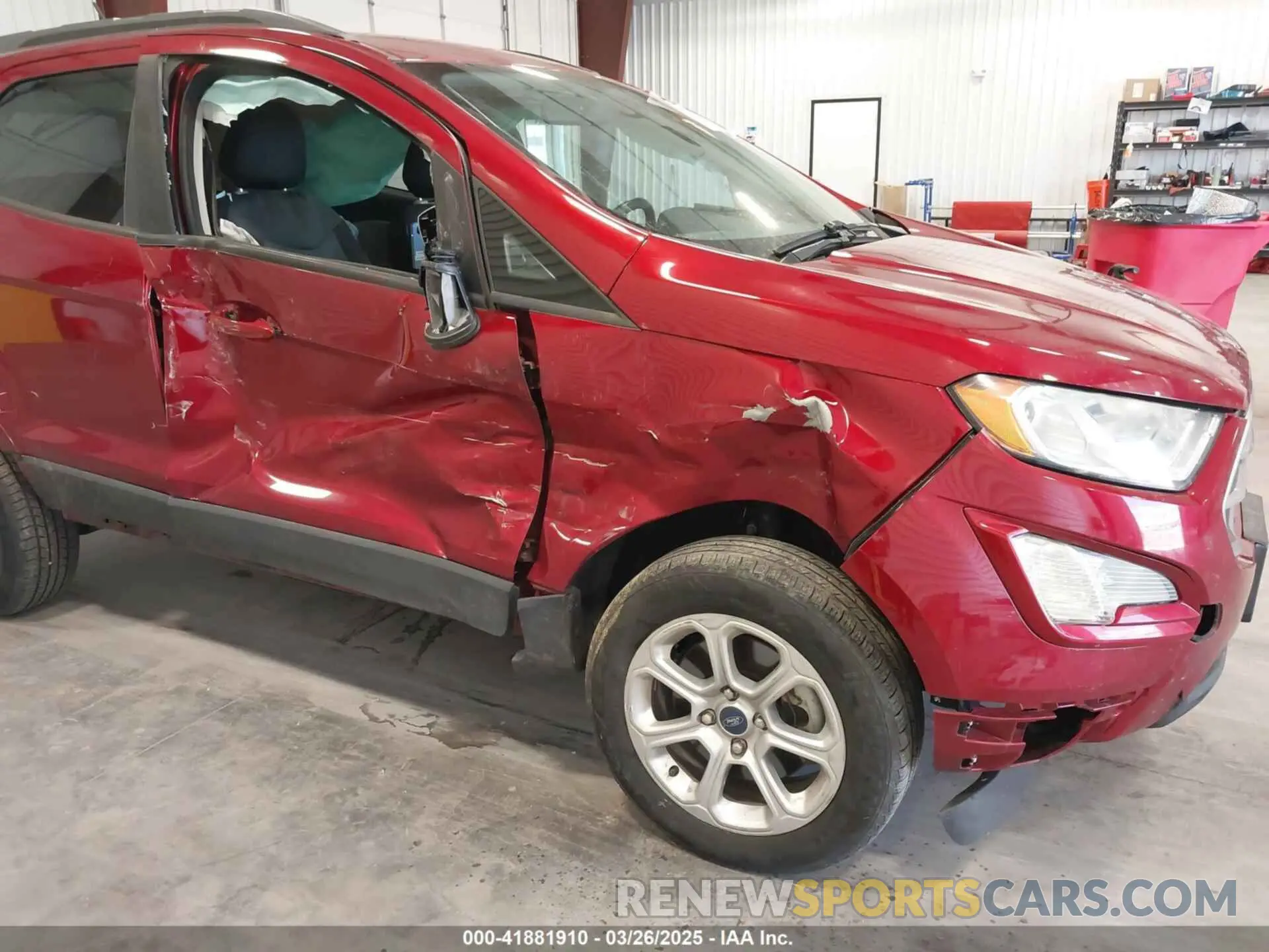 6 fotografías del automóvil dañado MAJ6S3GL3KC302637 FORD ECOSPORT 2019