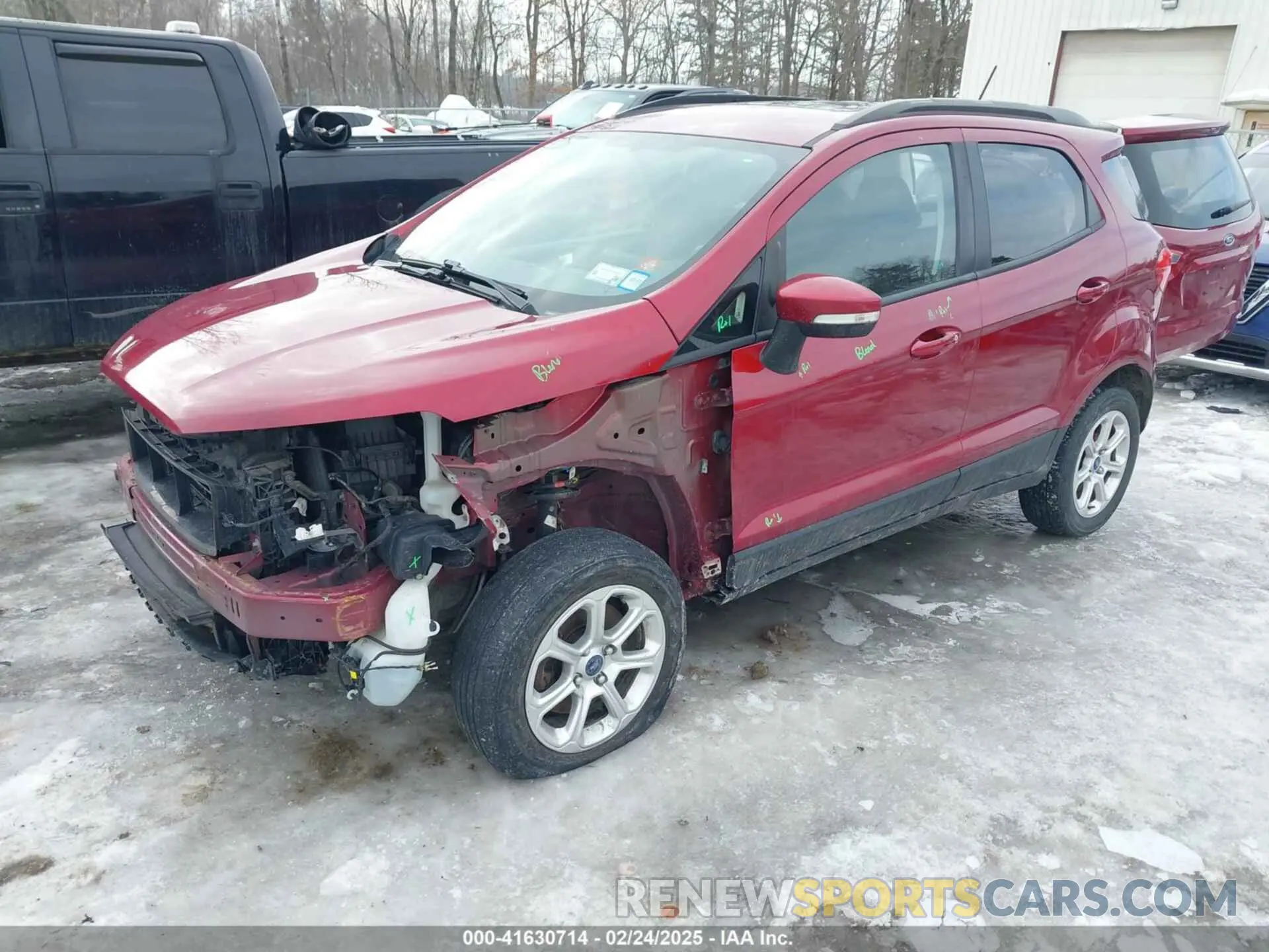2 fotografías del automóvil dañado MAJ6S3GL4KC296248 FORD ECOSPORT 2019
