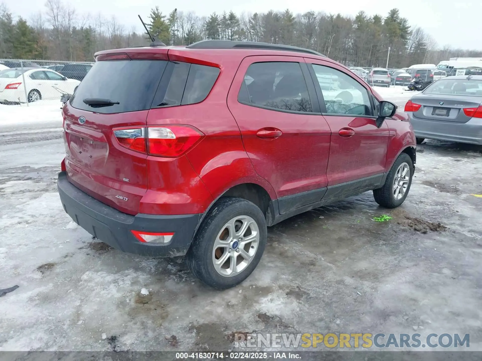 4 fotografías del automóvil dañado MAJ6S3GL4KC296248 FORD ECOSPORT 2019