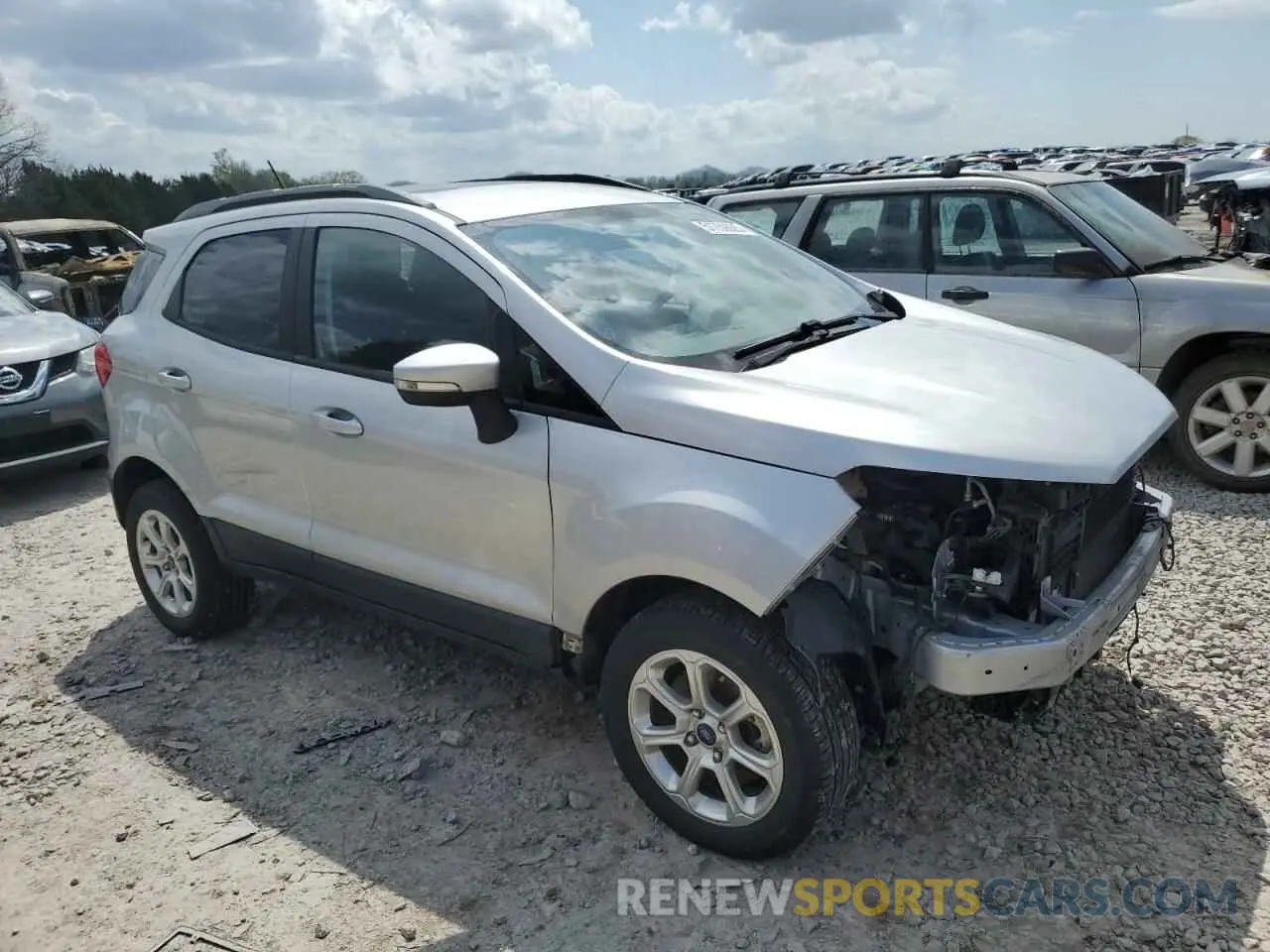 4 fotografías del automóvil dañado MAJ6S3GL4KC308933 FORD ECOSPORT 2019