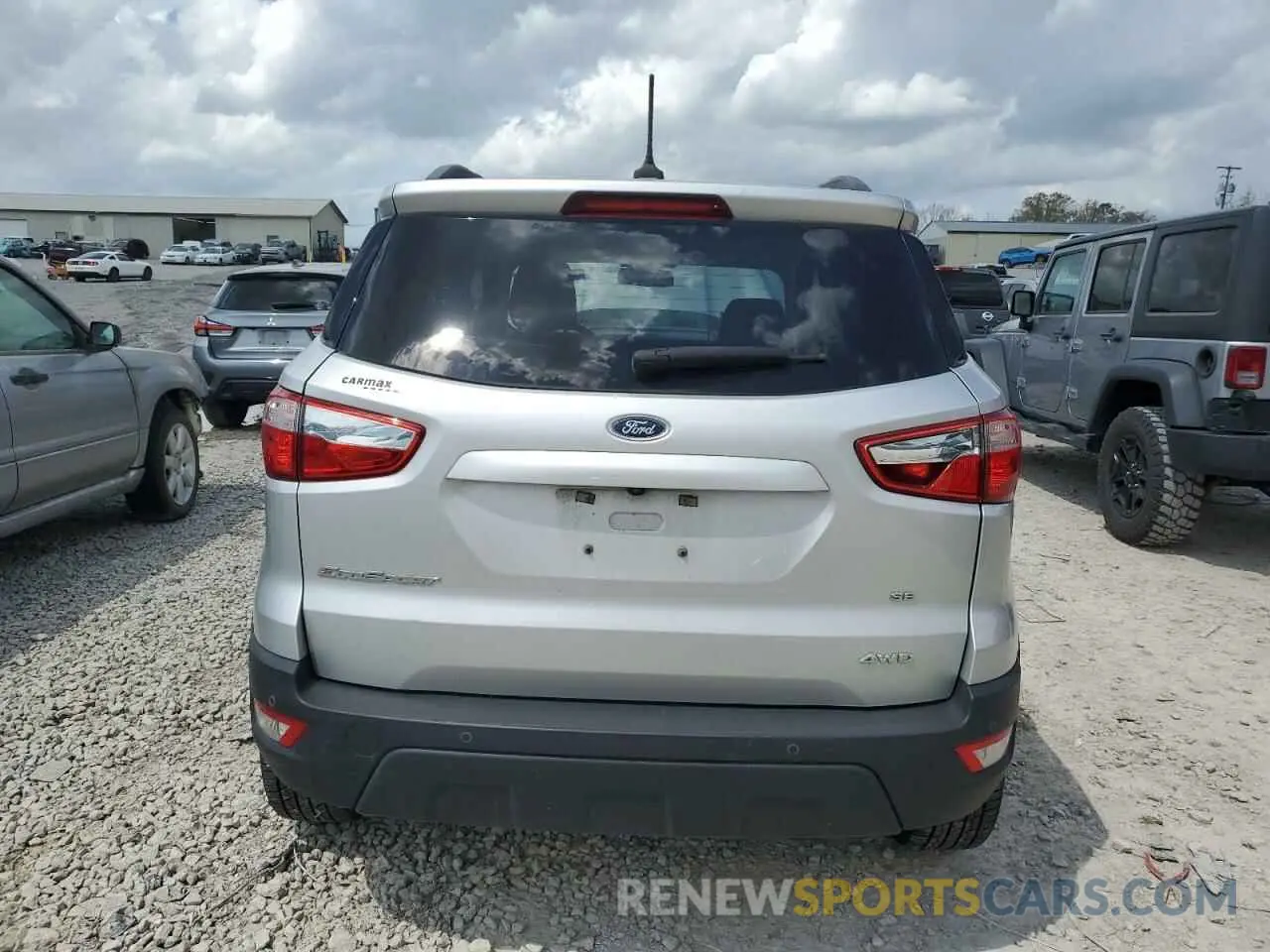 6 fotografías del automóvil dañado MAJ6S3GL4KC308933 FORD ECOSPORT 2019