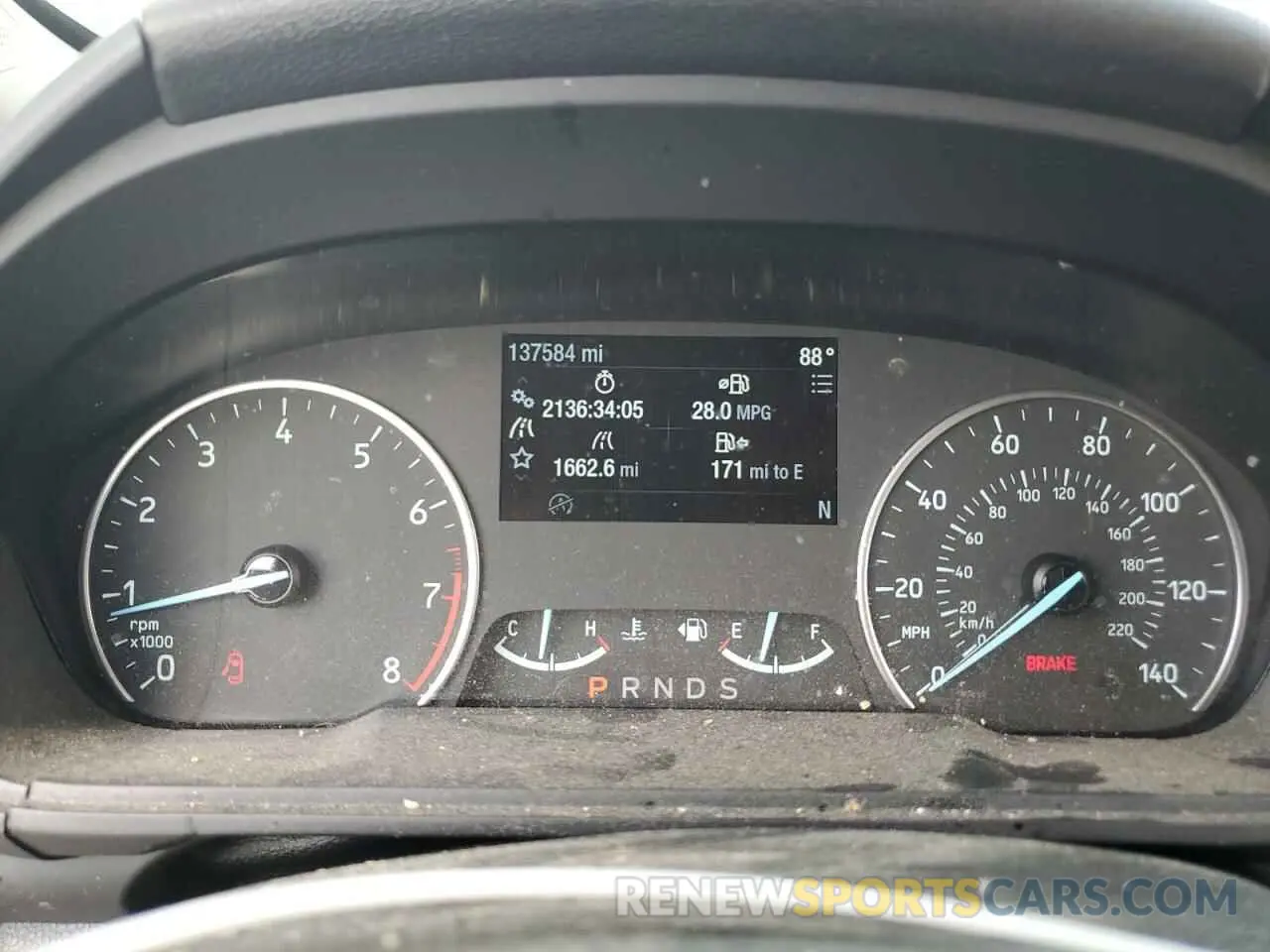 9 fotografías del automóvil dañado MAJ6S3GL4KC308933 FORD ECOSPORT 2019