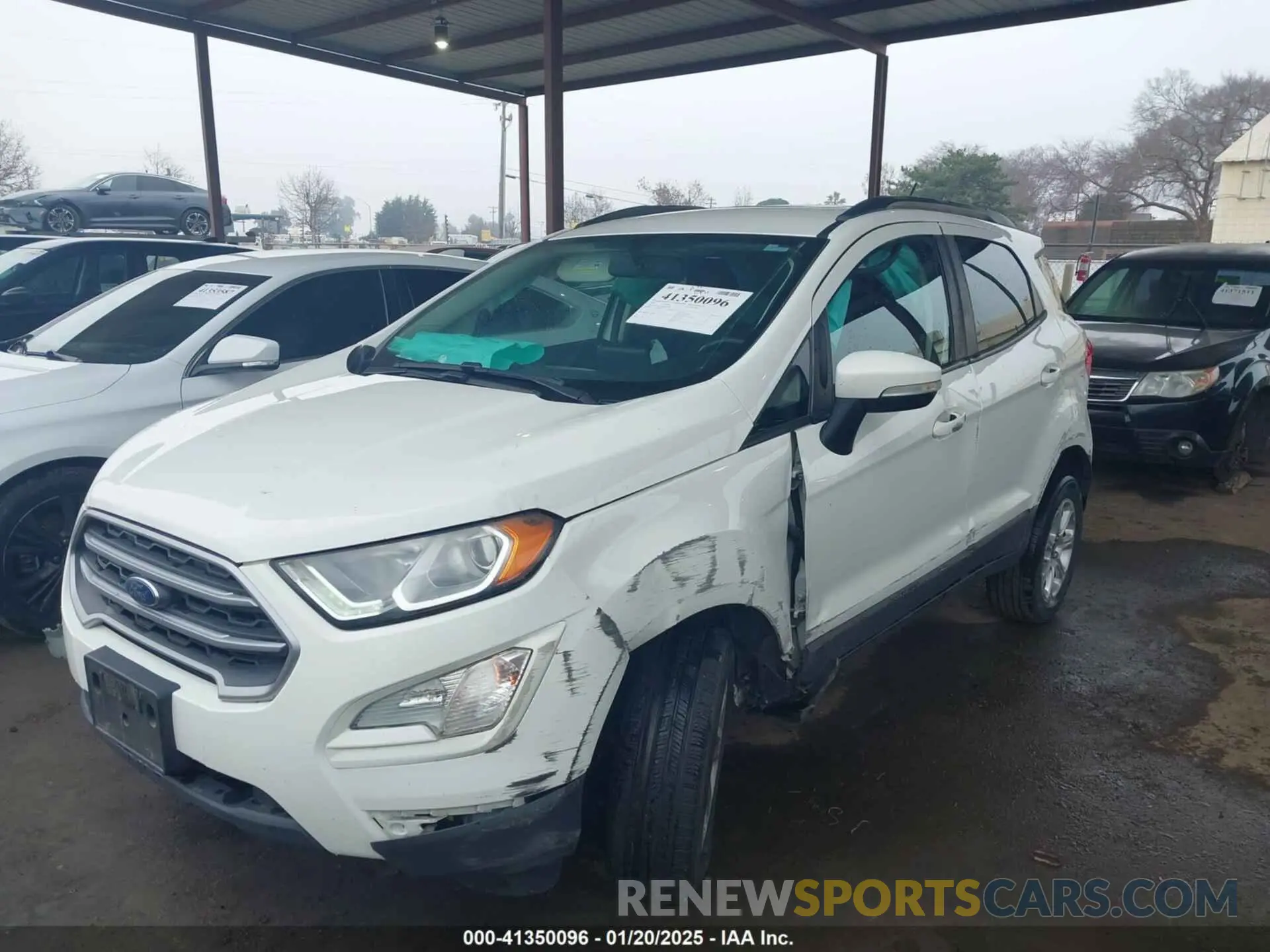 6 fotografías del automóvil dañado MAJ6S3GL6KC271285 FORD ECOSPORT 2019