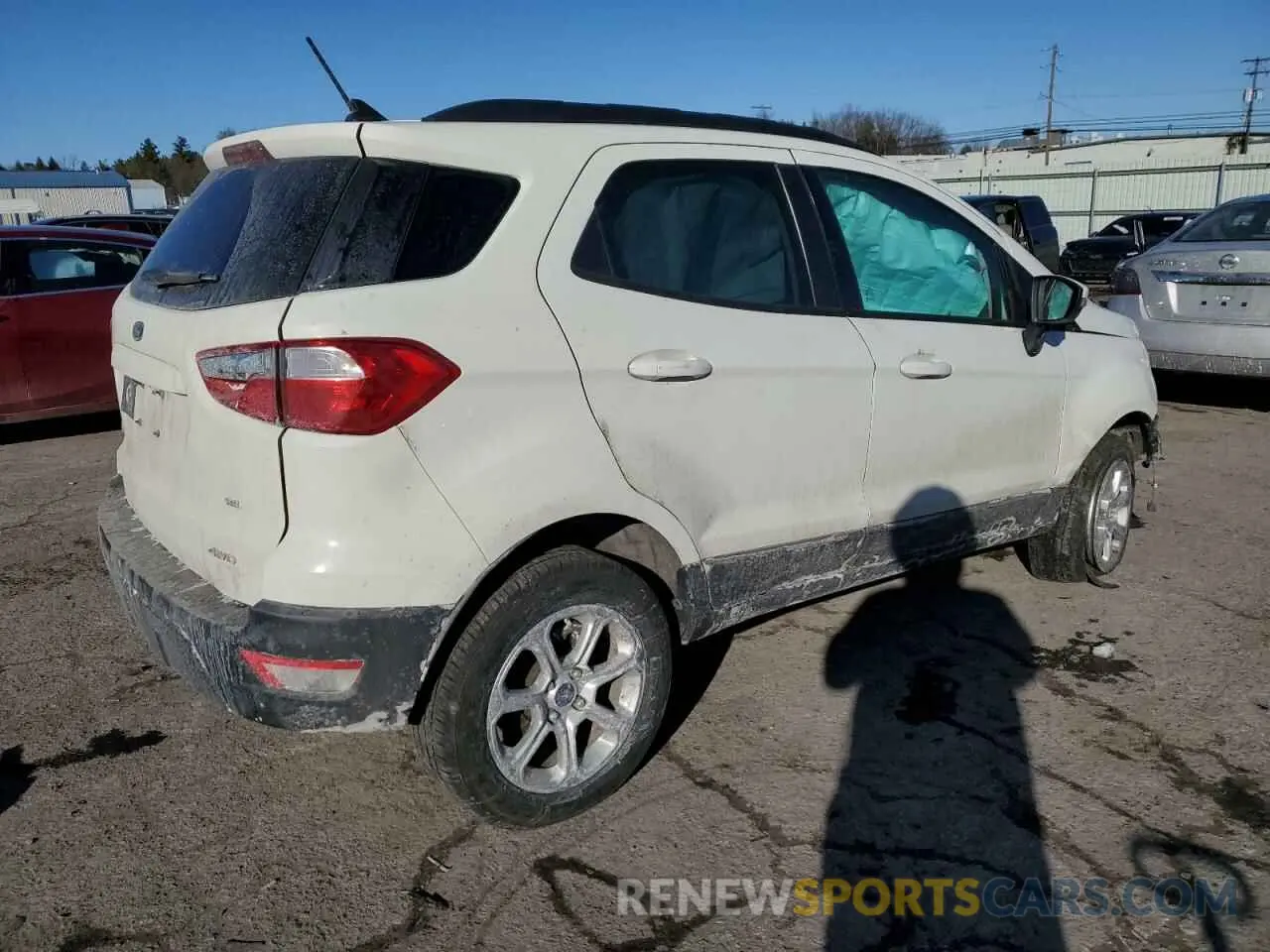 3 fotografías del automóvil dañado MAJ6S3GL6KC277071 FORD ECOSPORT 2019