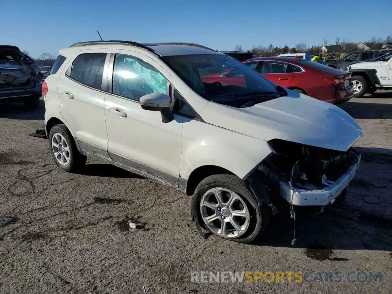 4 fotografías del automóvil dañado MAJ6S3GL6KC277071 FORD ECOSPORT 2019