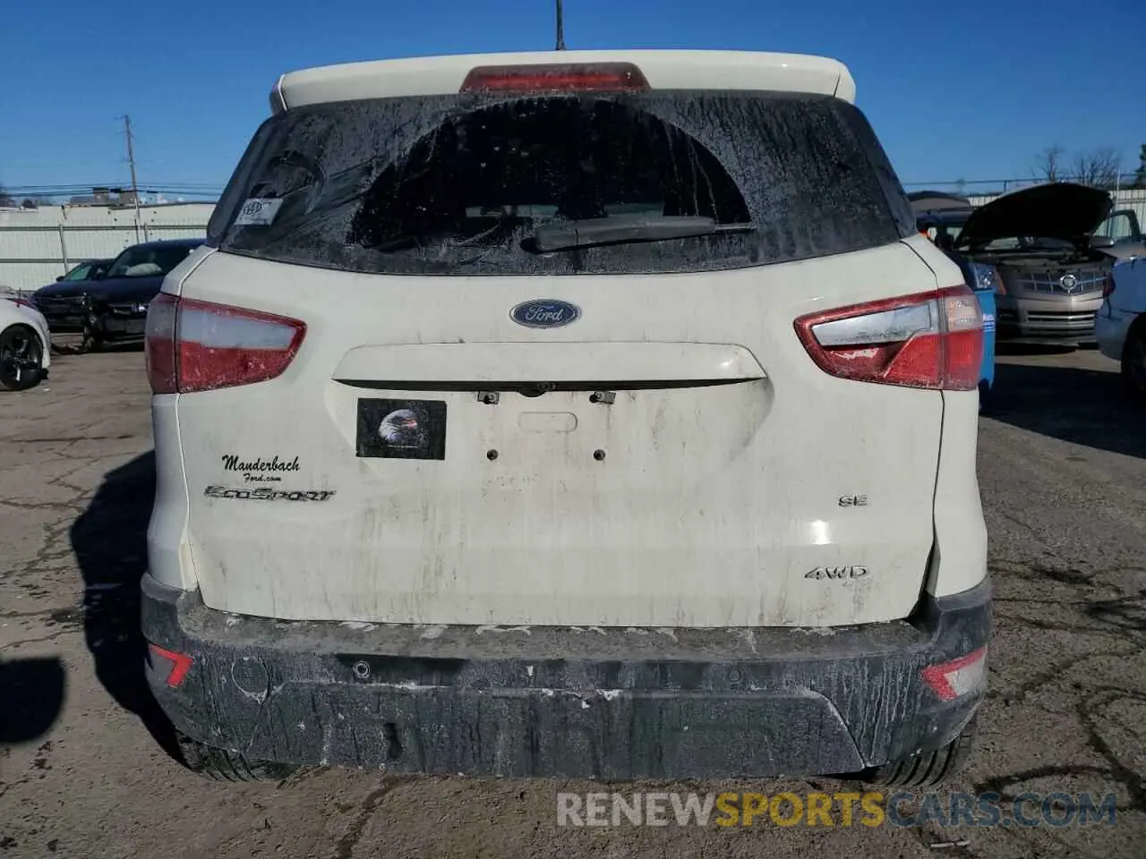 6 fotografías del automóvil dañado MAJ6S3GL6KC277071 FORD ECOSPORT 2019