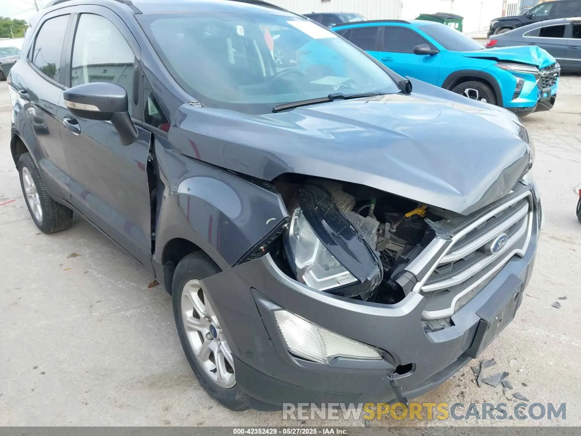 6 fotografías del automóvil dañado MAJ6S3GL7KC305671 FORD ECOSPORT 2019