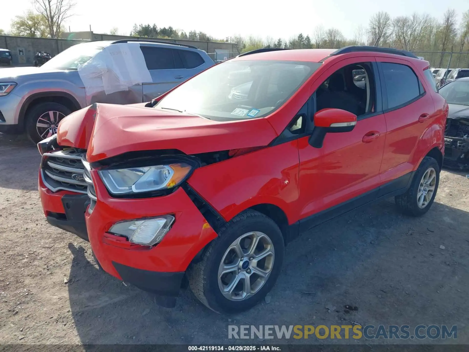 2 fotografías del automóvil dañado MAJ6S3GL9KC294995 FORD ECOSPORT 2019
