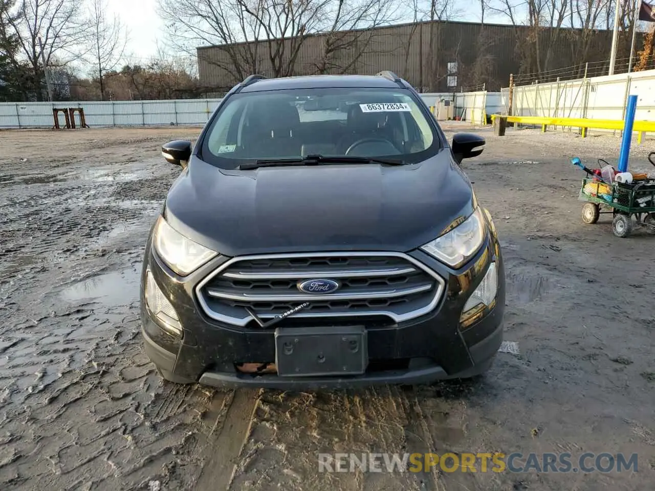 5 fotografías del automóvil dañado MAJ6S3GLXKC274710 FORD ECOSPORT 2019