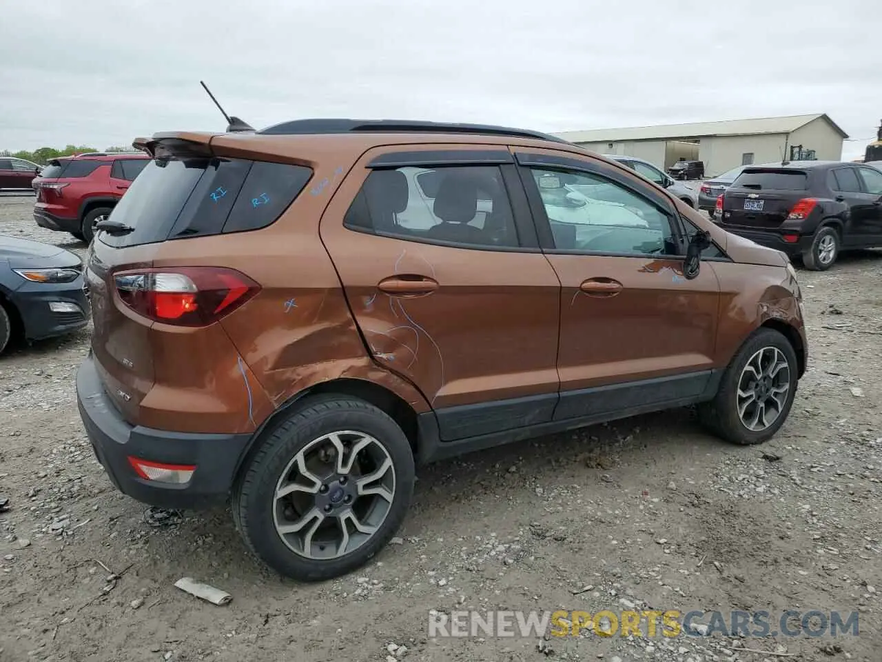 3 fotografías del automóvil dañado MAJ6S3JL1KC254371 FORD ECOSPORT 2019