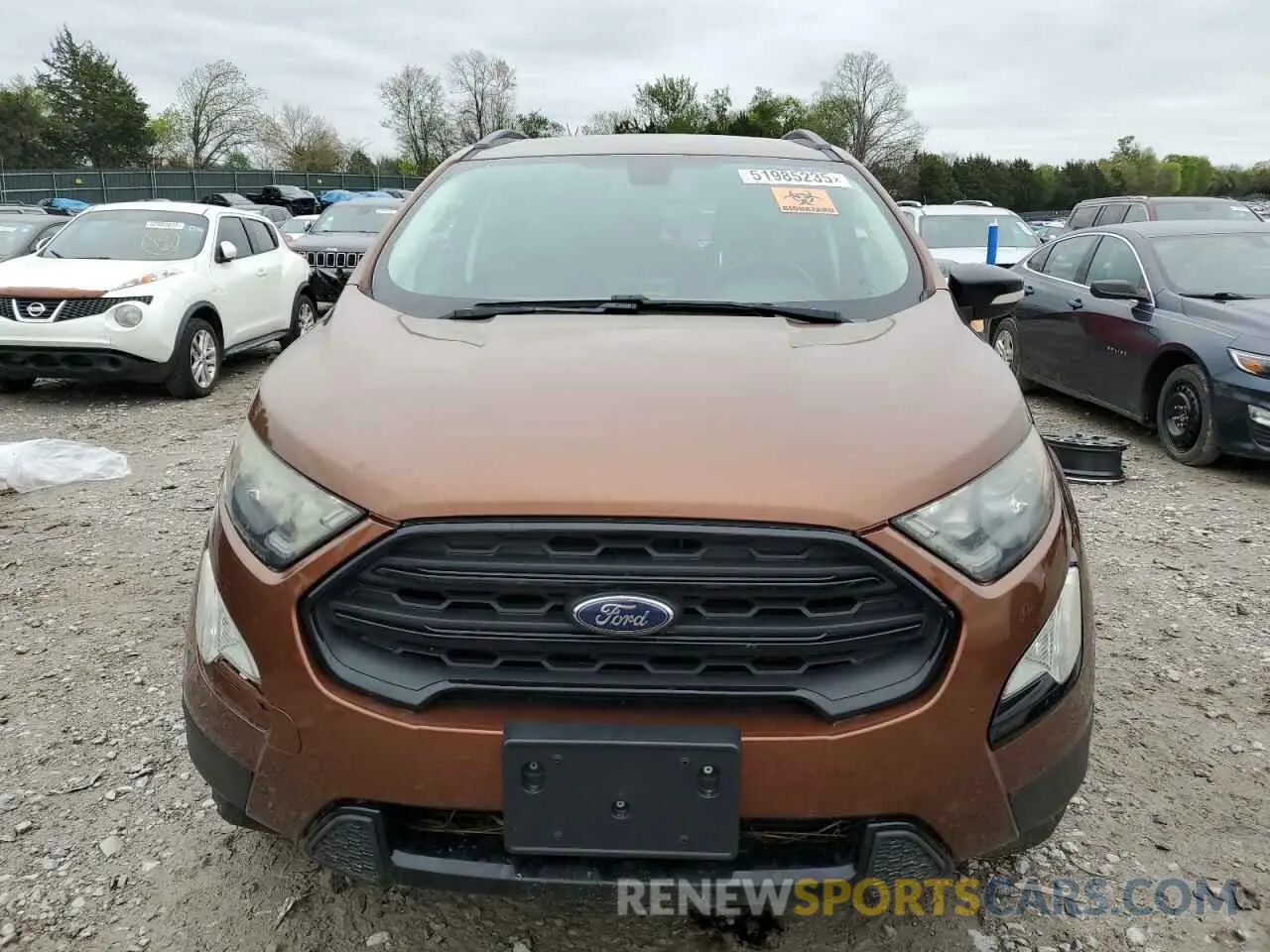 5 fotografías del automóvil dañado MAJ6S3JL1KC254371 FORD ECOSPORT 2019
