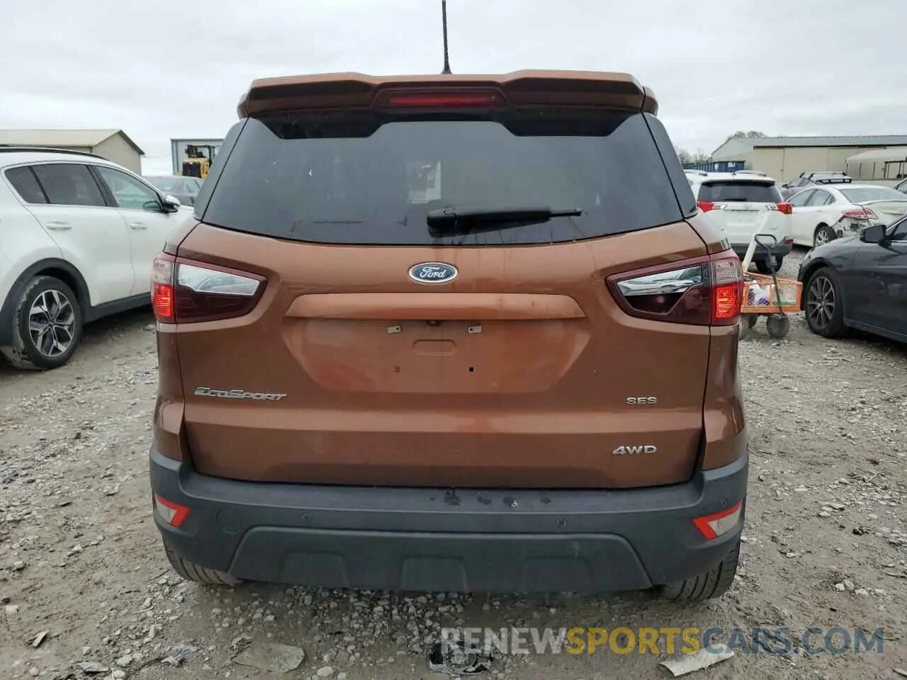 6 fotografías del automóvil dañado MAJ6S3JL1KC254371 FORD ECOSPORT 2019