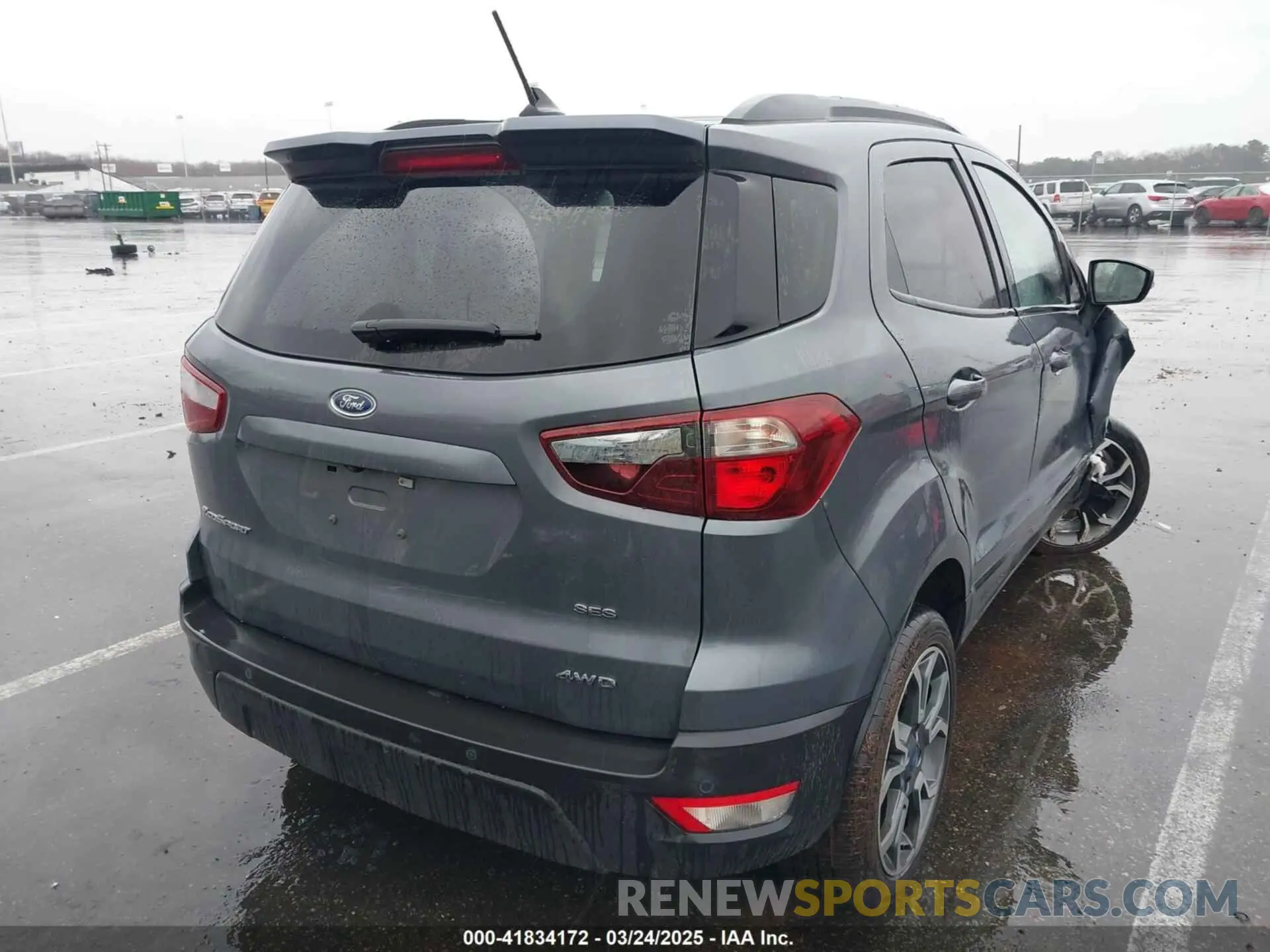 4 fotografías del automóvil dañado MAJ6S3JL2KC254718 FORD ECOSPORT 2019
