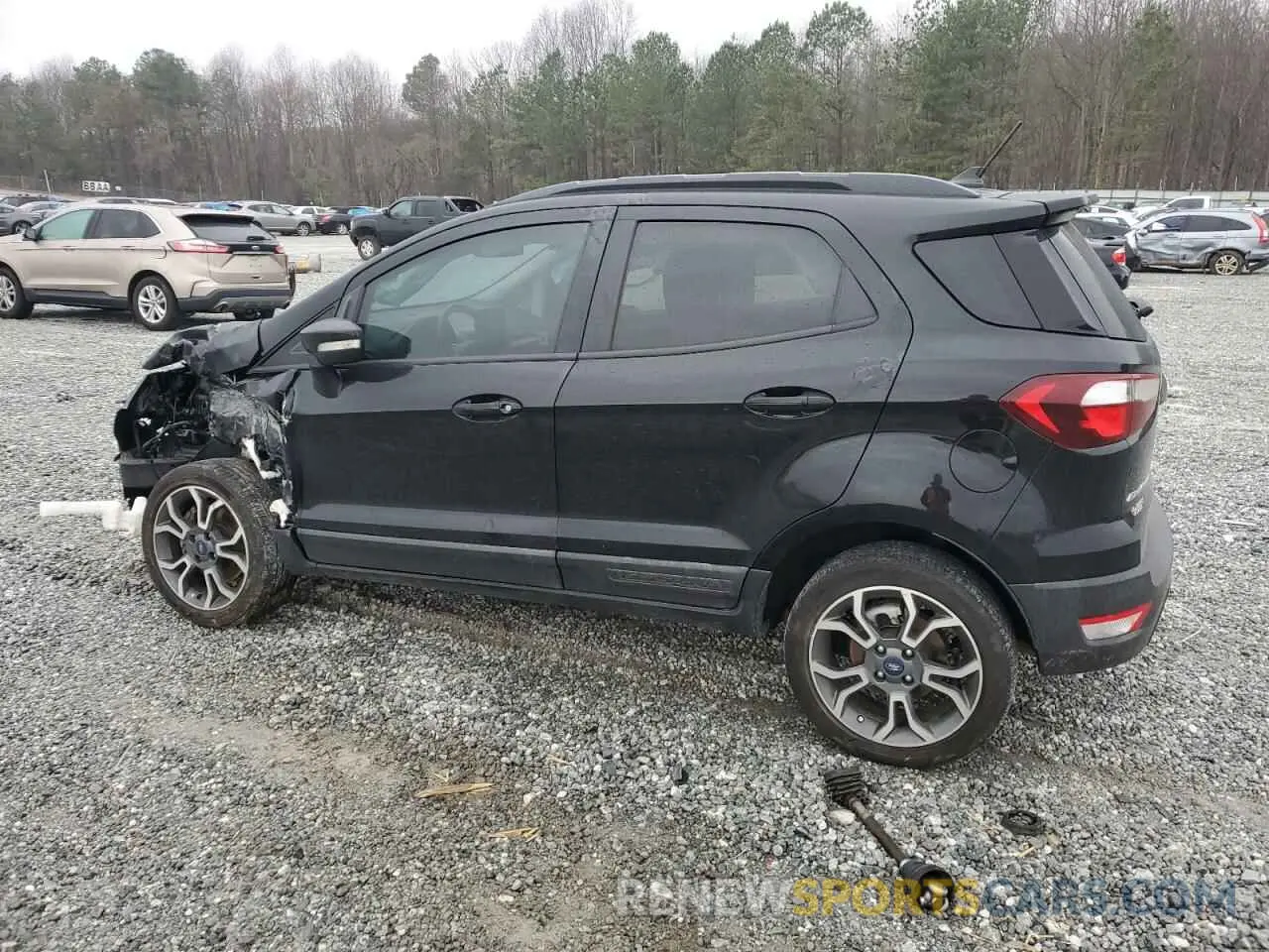 2 fotografías del automóvil dañado MAJ6S3JL2KC274340 FORD ECOSPORT 2019