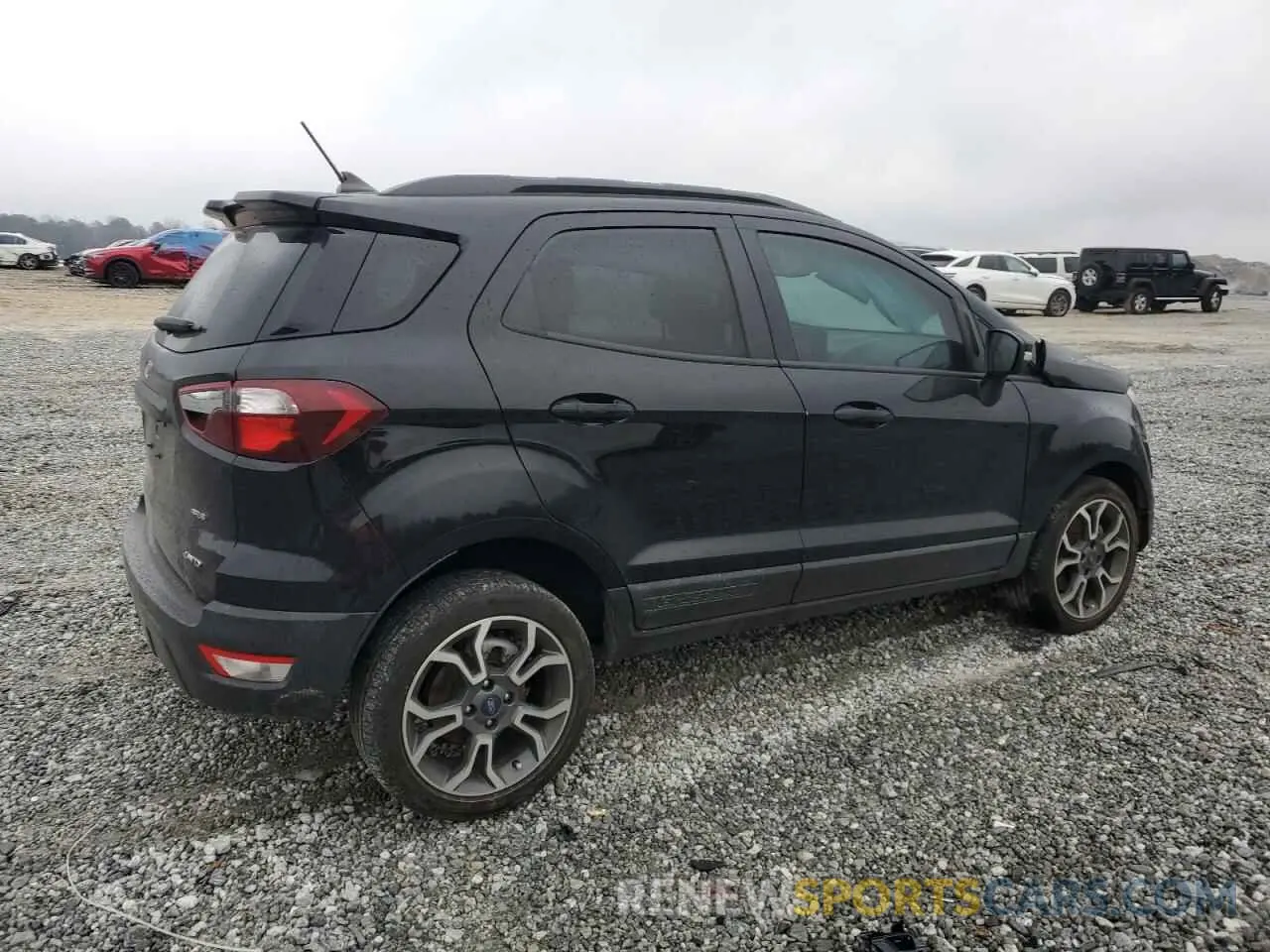 3 fotografías del automóvil dañado MAJ6S3JL2KC274340 FORD ECOSPORT 2019
