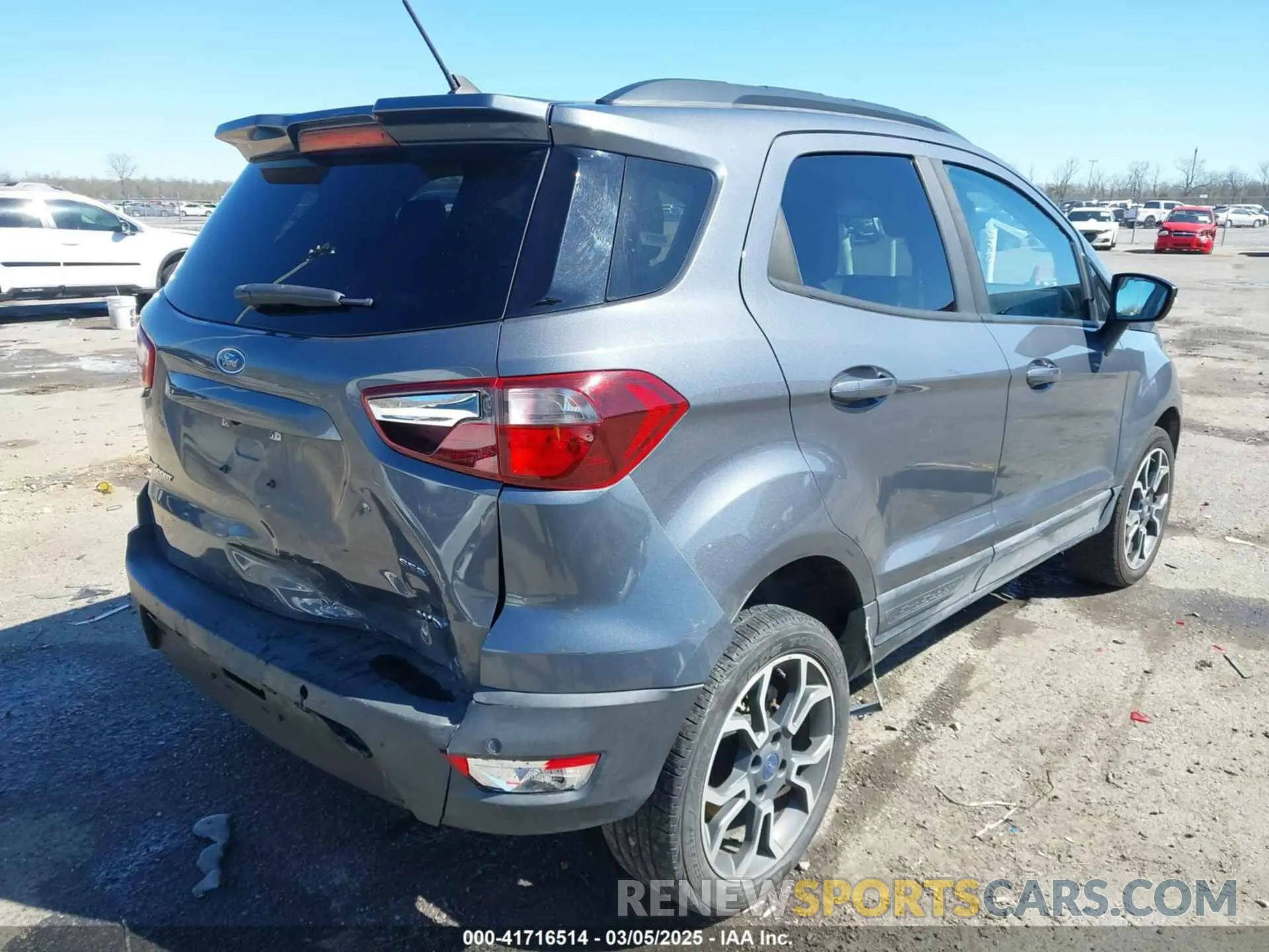 4 fotografías del automóvil dañado MAJ6S3JL4KC250721 FORD ECOSPORT 2019