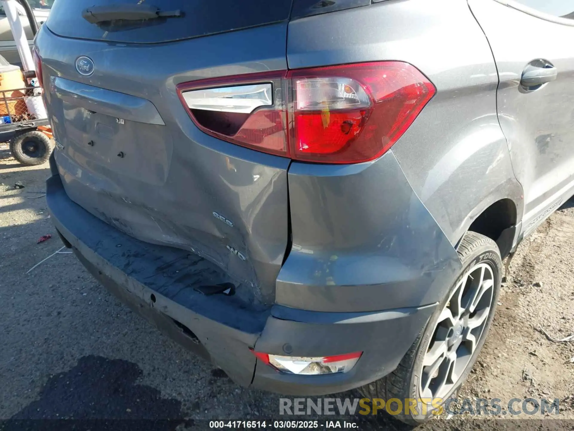 6 fotografías del automóvil dañado MAJ6S3JL4KC250721 FORD ECOSPORT 2019