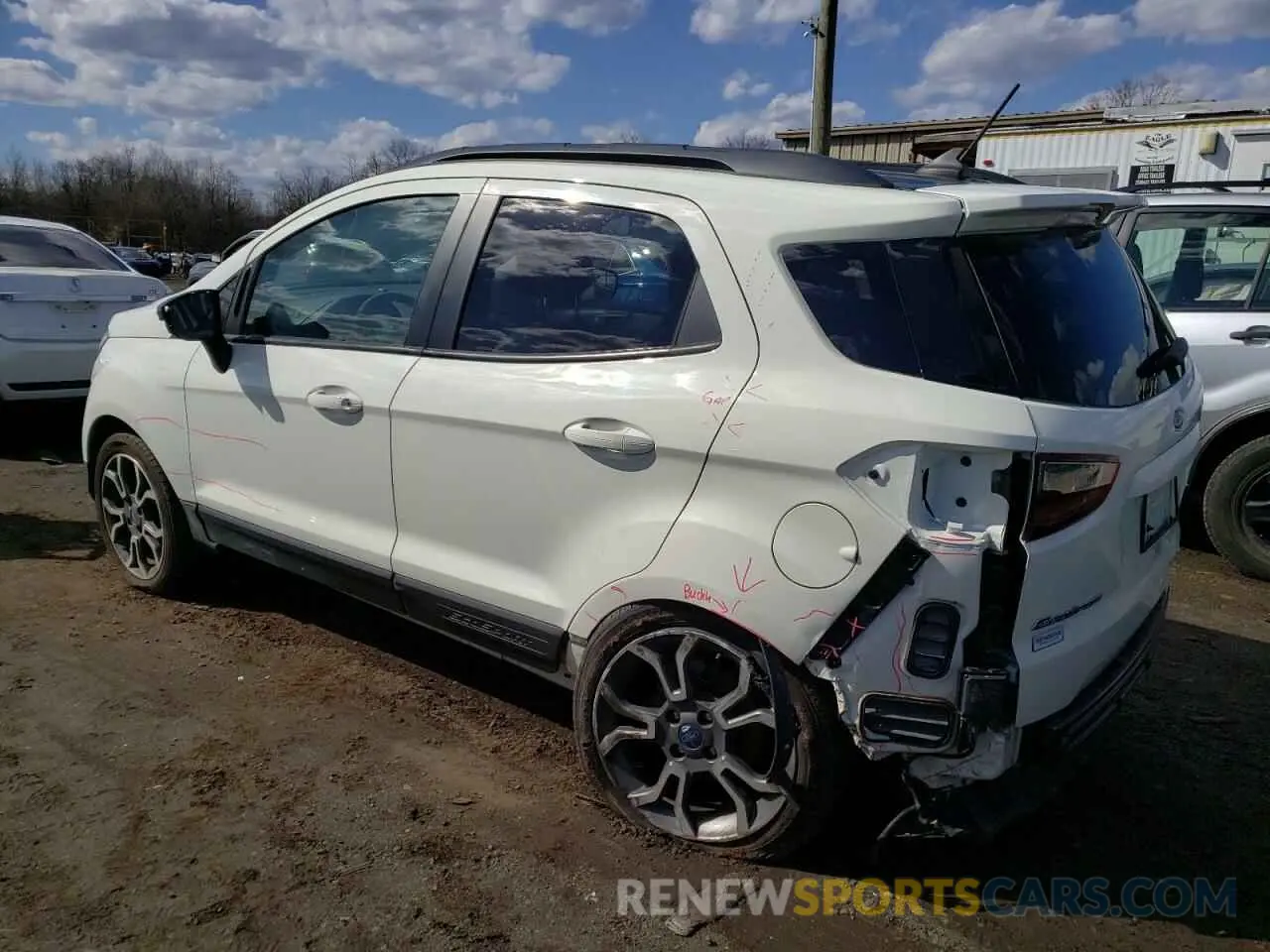 2 fotografías del automóvil dañado MAJ6S3JL5KC293626 FORD ECOSPORT 2019