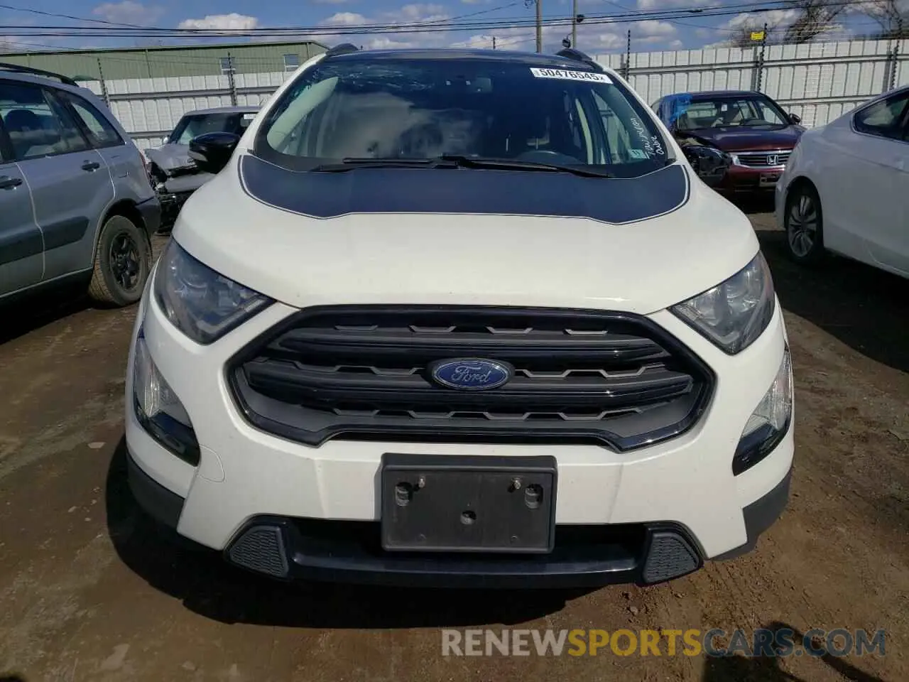 5 fotografías del automóvil dañado MAJ6S3JL5KC293626 FORD ECOSPORT 2019