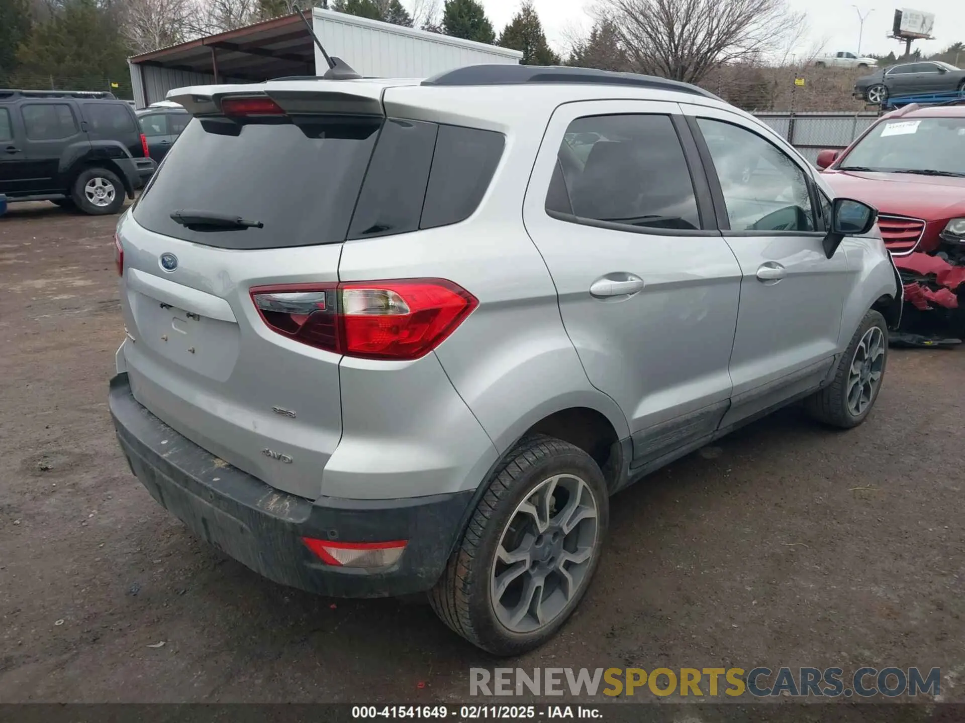 4 fotografías del automóvil dañado MAJ6S3JL6KC283008 FORD ECOSPORT 2019