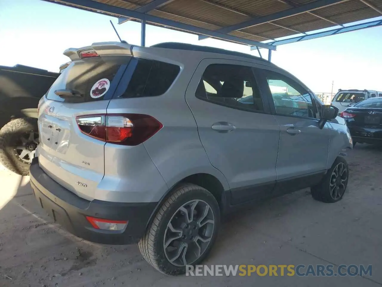 3 fotografías del automóvil dañado MAJ6S3JL8KC261527 FORD ECOSPORT 2019