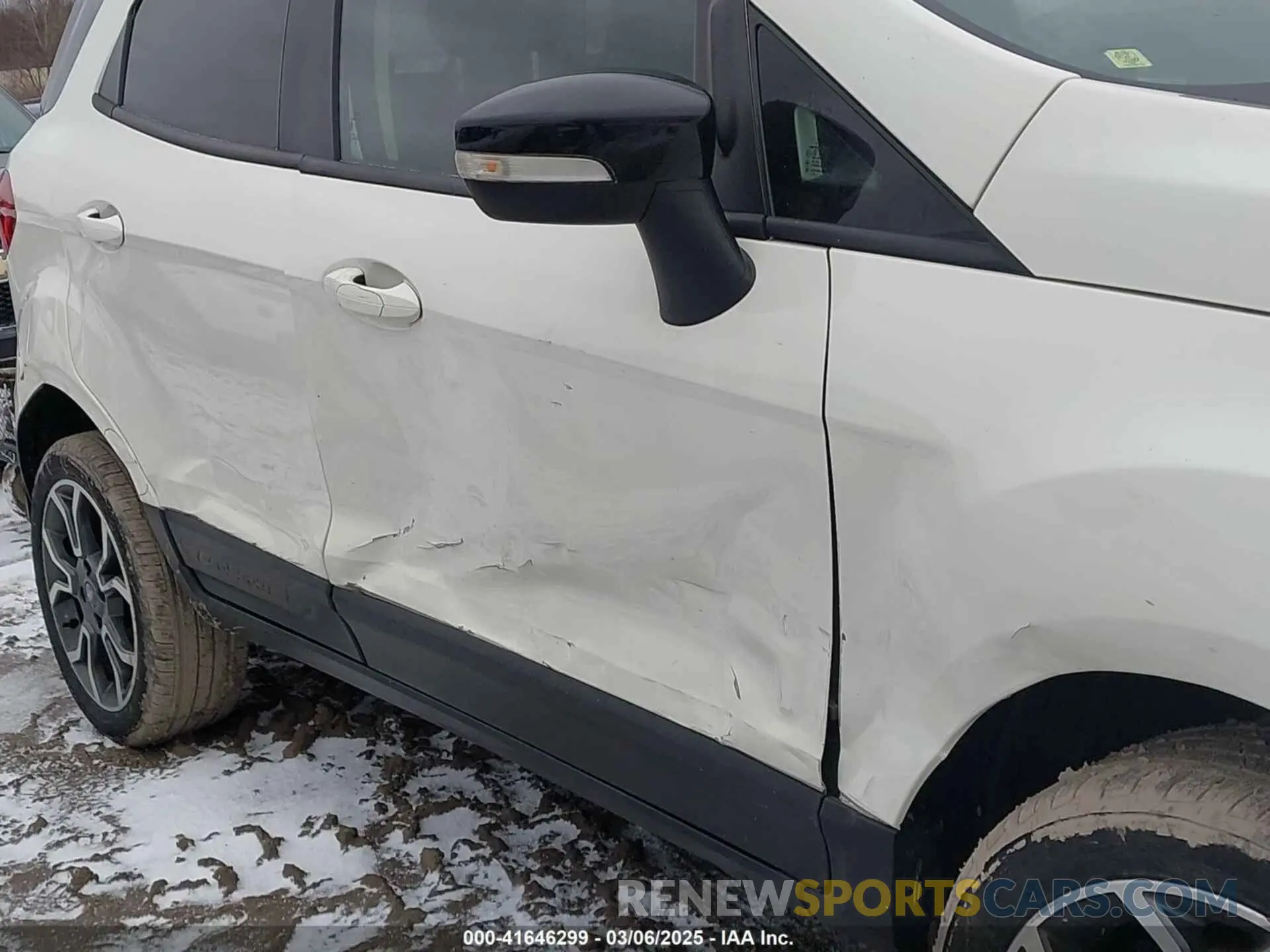 6 fotografías del automóvil dañado MAJ6S3JLXKC294139 FORD ECOSPORT 2019