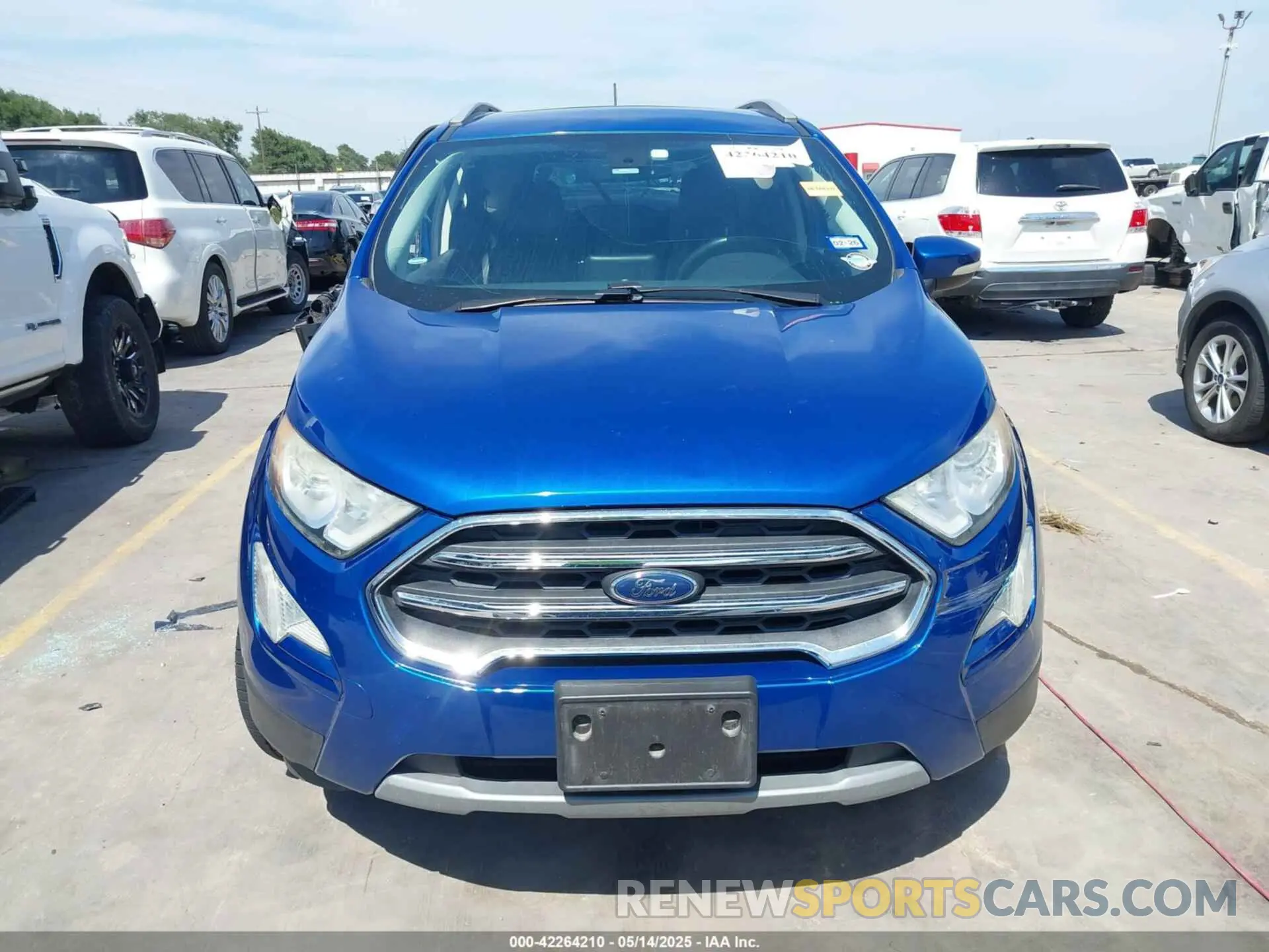 13 fotografías del automóvil dañado MAJ6S3KL0KC260936 FORD ECOSPORT 2019