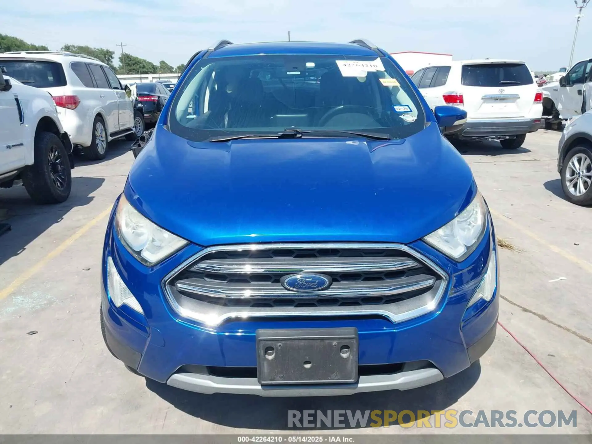 21 fotografías del automóvil dañado MAJ6S3KL0KC260936 FORD ECOSPORT 2019
