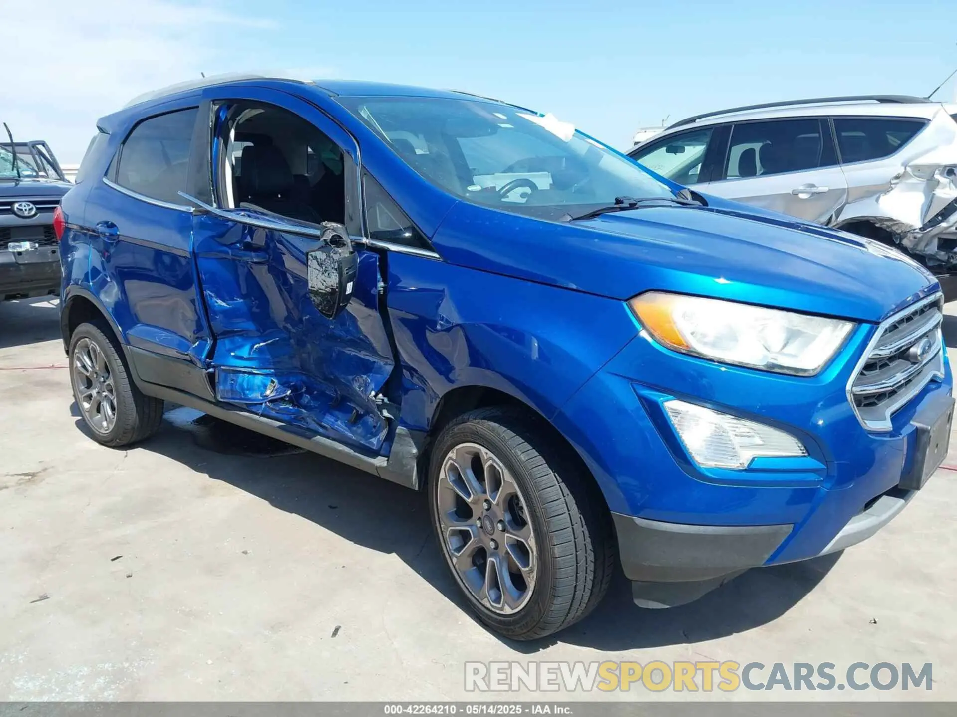 6 fotografías del automóvil dañado MAJ6S3KL0KC260936 FORD ECOSPORT 2019