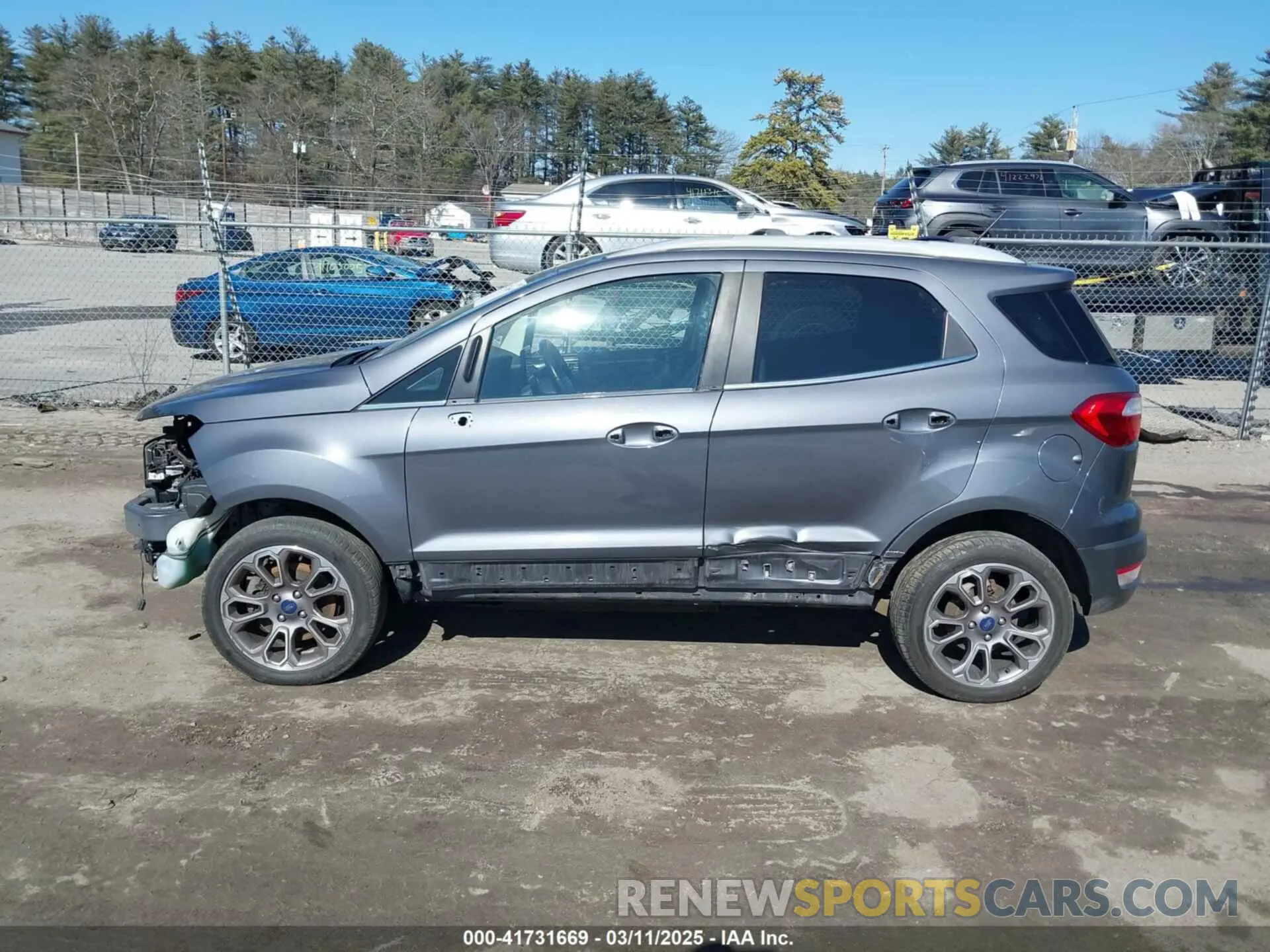 14 fotografías del automóvil dañado MAJ6S3KL0KC296626 FORD ECOSPORT 2019
