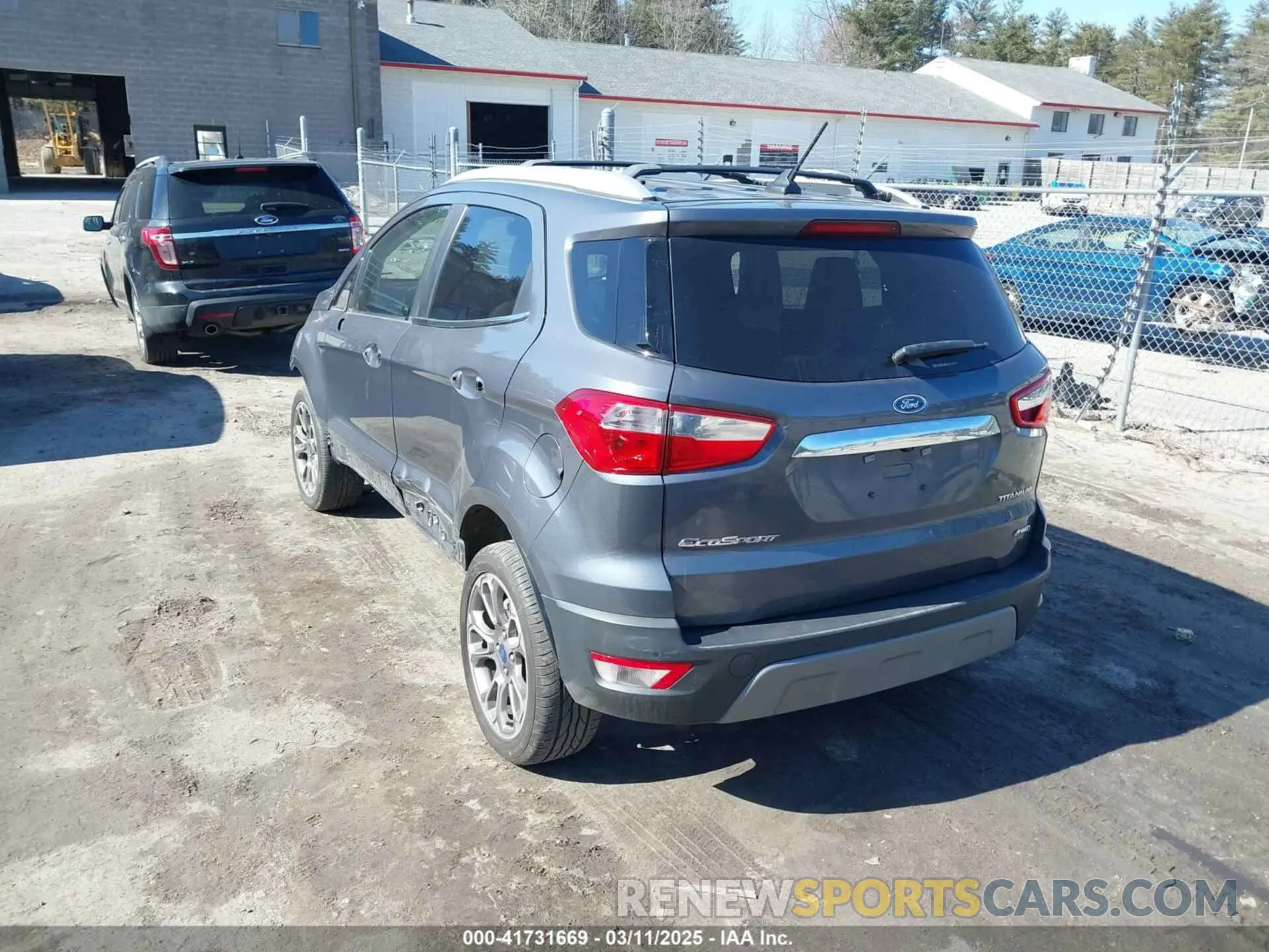 3 fotografías del automóvil dañado MAJ6S3KL0KC296626 FORD ECOSPORT 2019