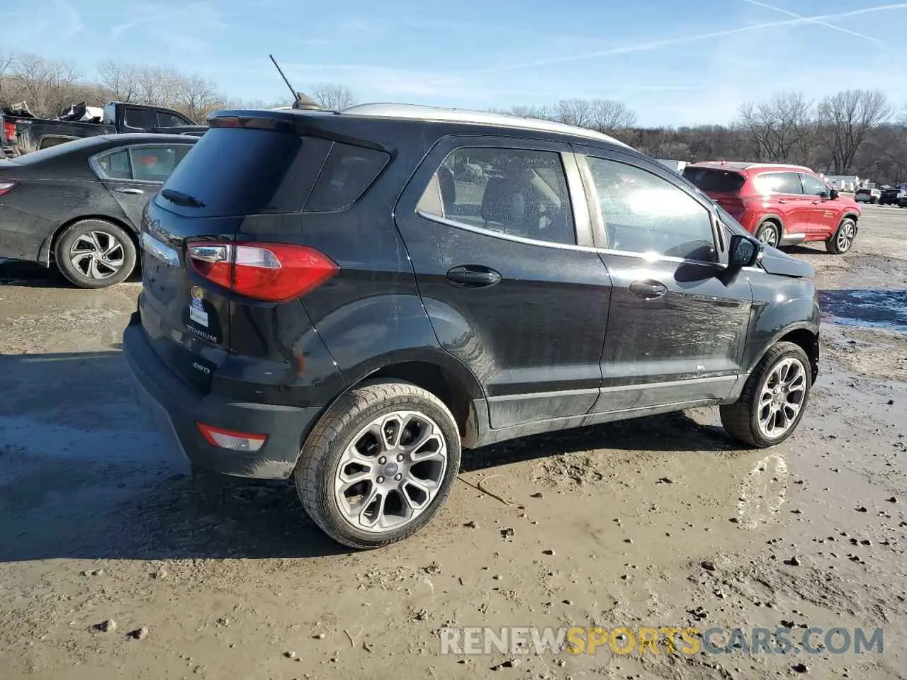3 fotografías del automóvil dañado MAJ6S3KL2KC281562 FORD ECOSPORT 2019