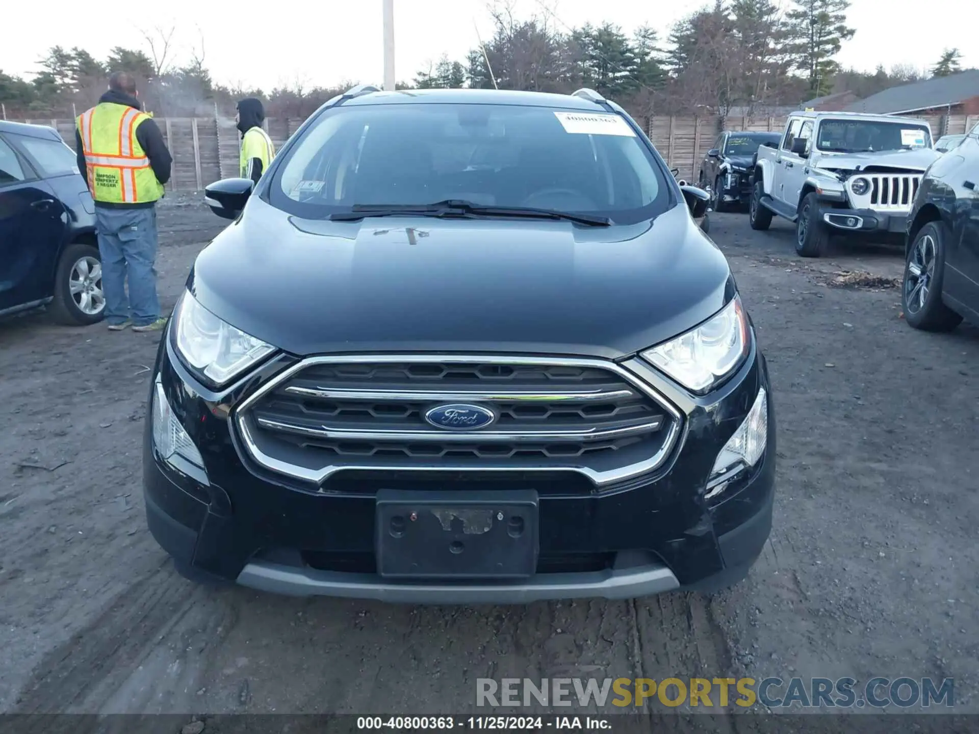 12 fotografías del automóvil dañado MAJ6S3KL3KC256797 FORD ECOSPORT 2019