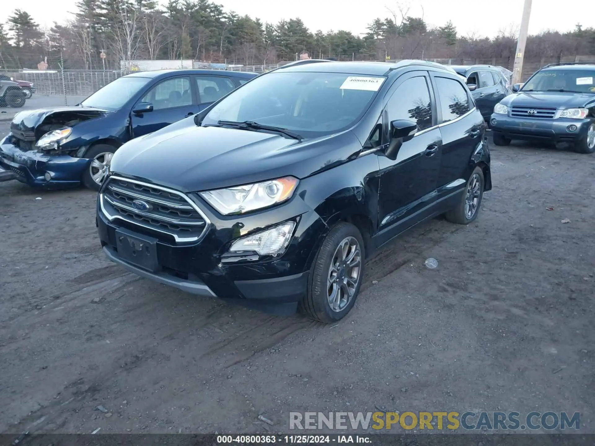 2 fotografías del automóvil dañado MAJ6S3KL3KC256797 FORD ECOSPORT 2019