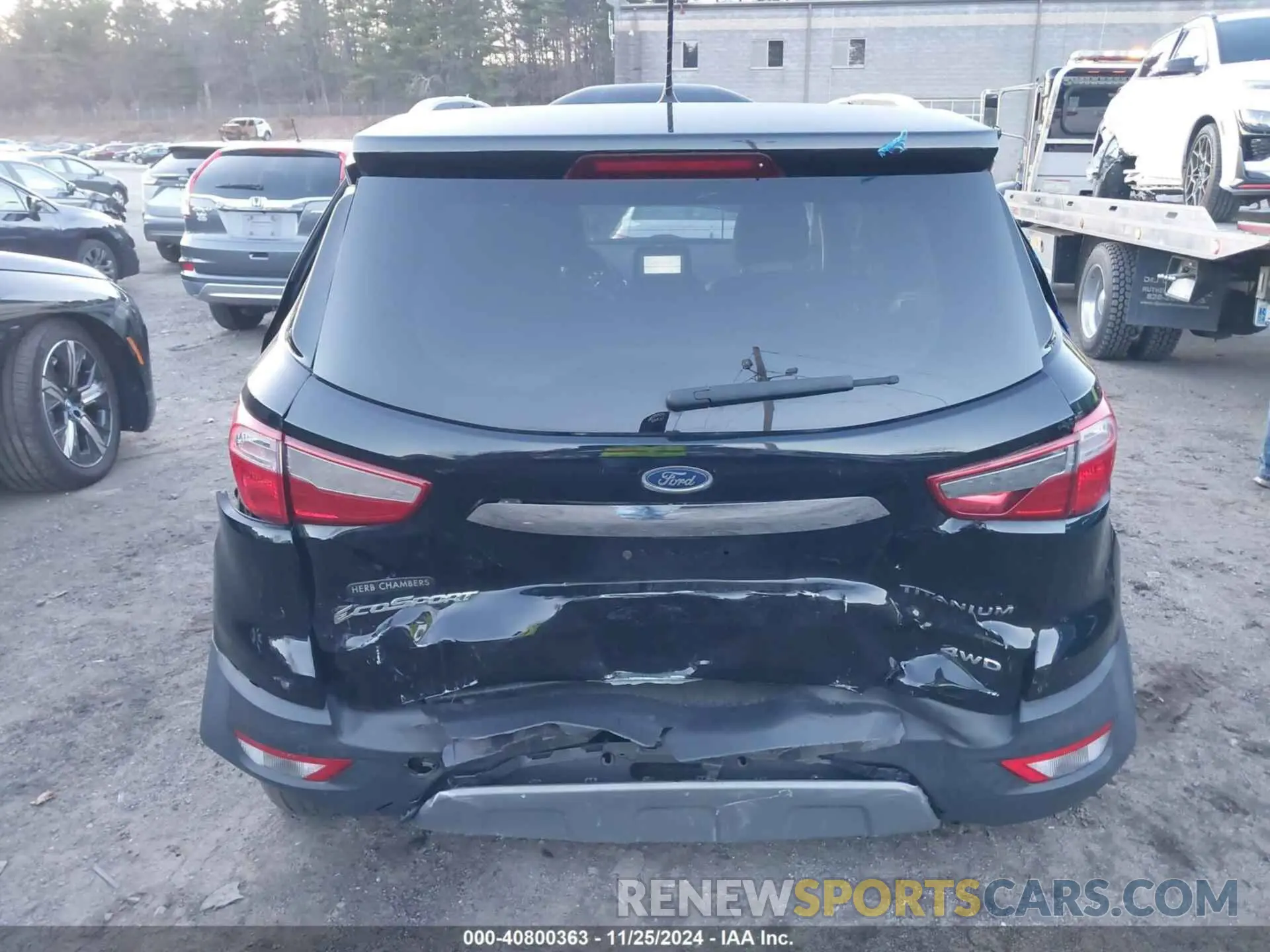 6 fotografías del automóvil dañado MAJ6S3KL3KC256797 FORD ECOSPORT 2019
