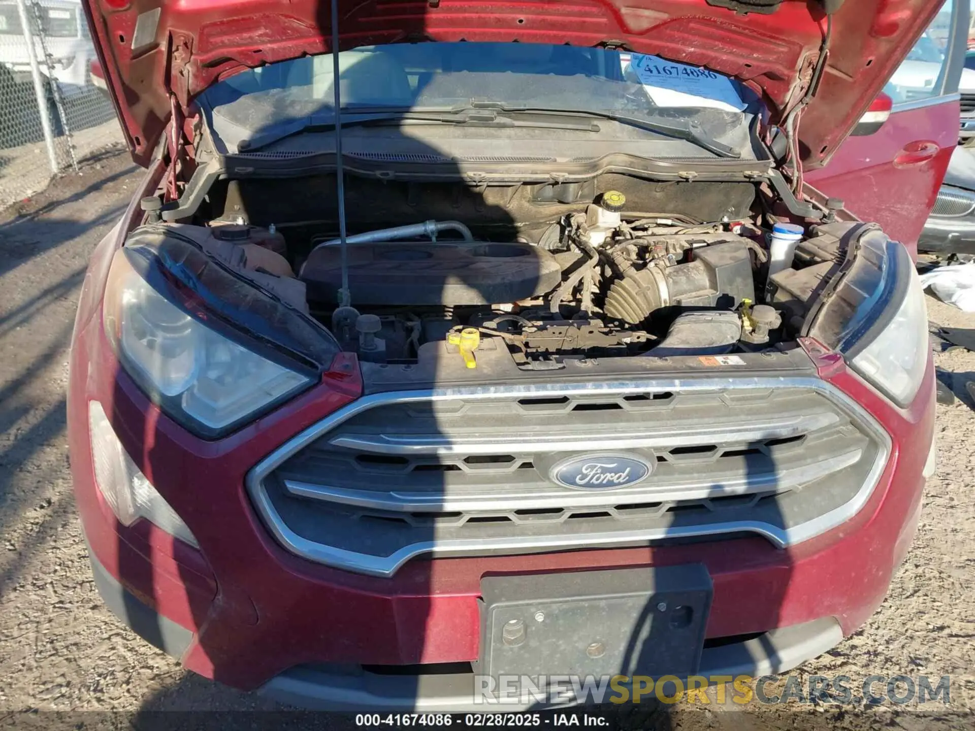 10 fotografías del automóvil dañado MAJ6S3KL4KC271163 FORD ECOSPORT 2019